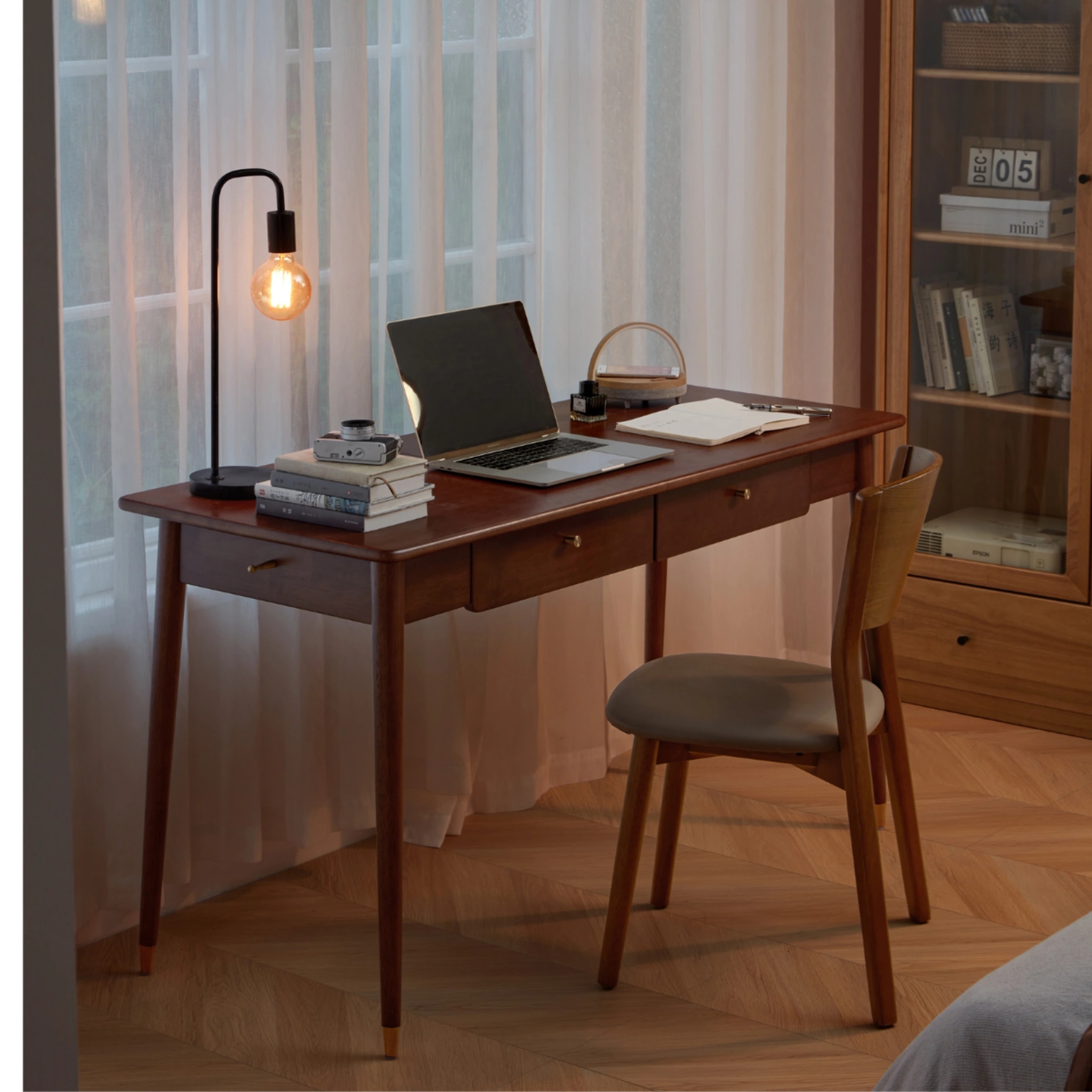 Linspire Edmond Solid Wood Desk, W120cm