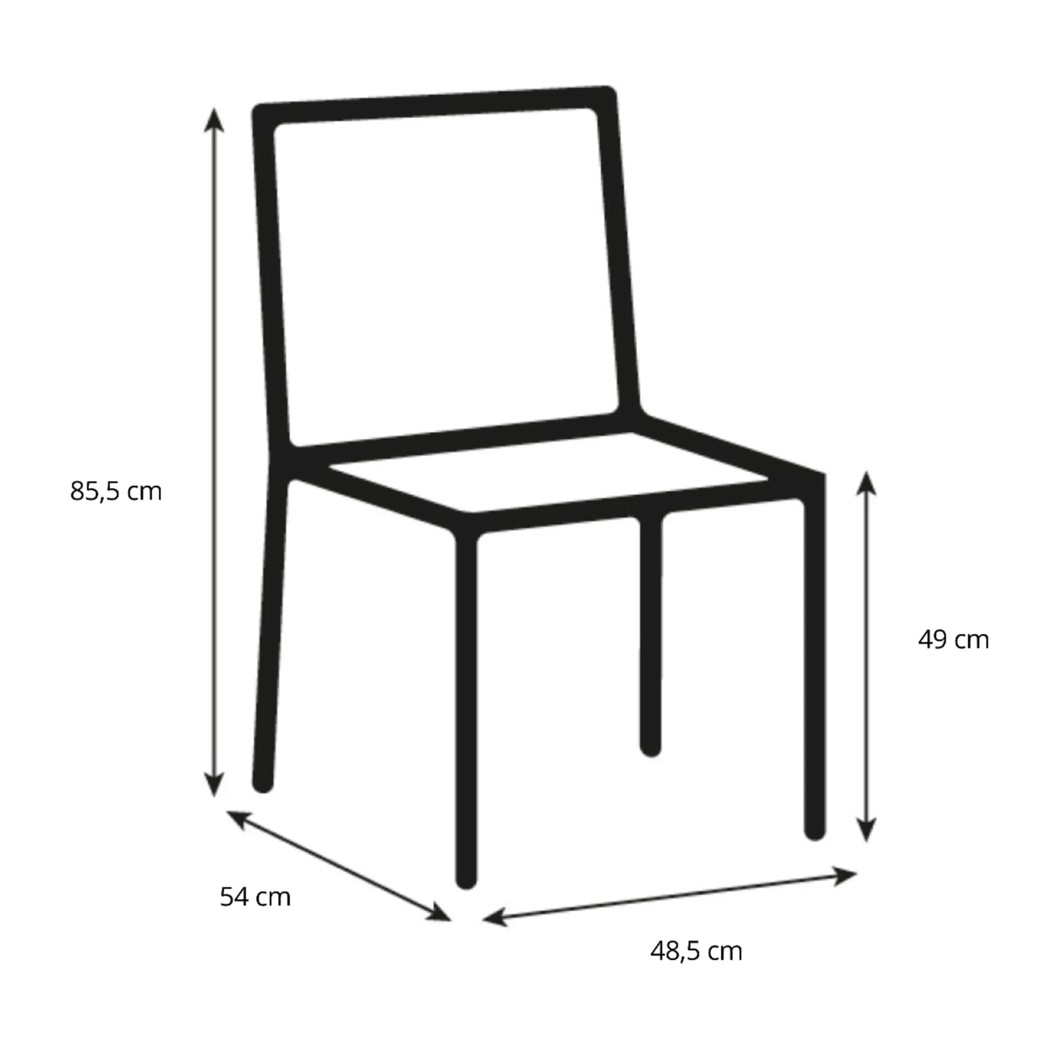 Hjem Design Nyra Dining Chair, White, Set of 2
