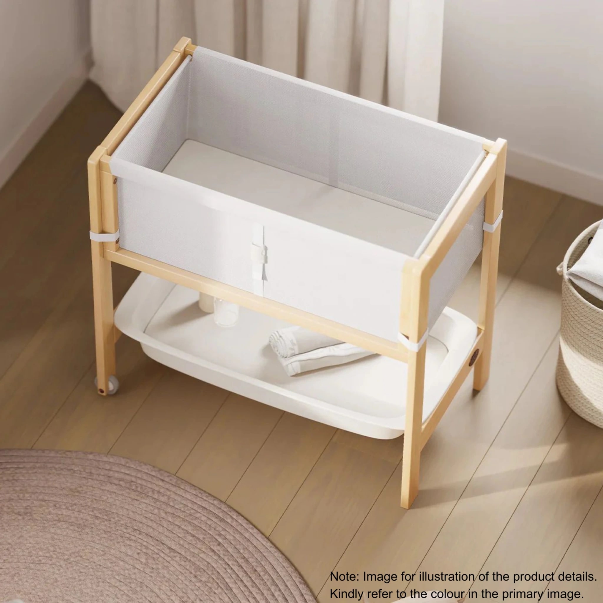 Boori Tidy Kids Bassinet/Change Table - 2 in 1, Pebble