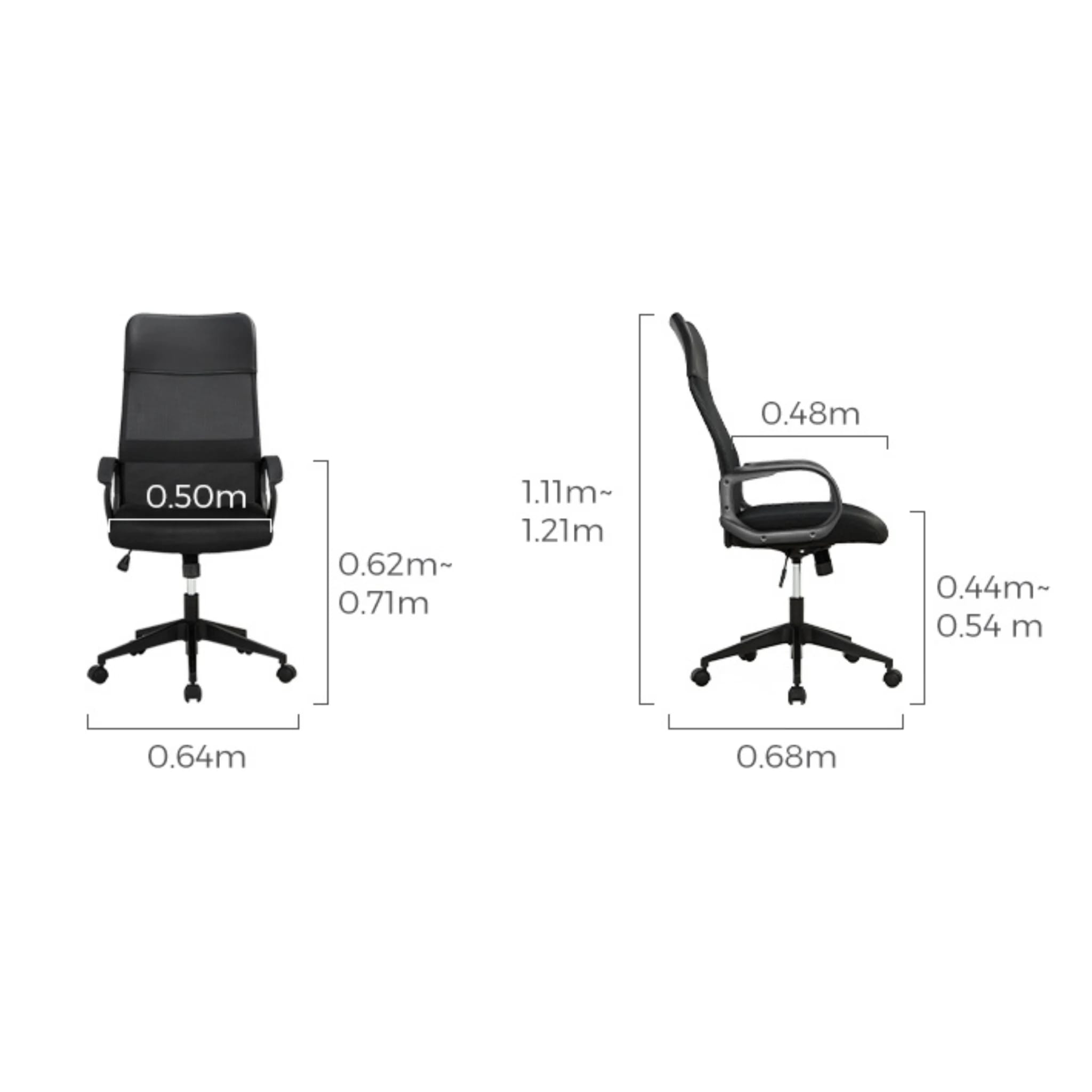 Linspire Pillar Office Chair, Black