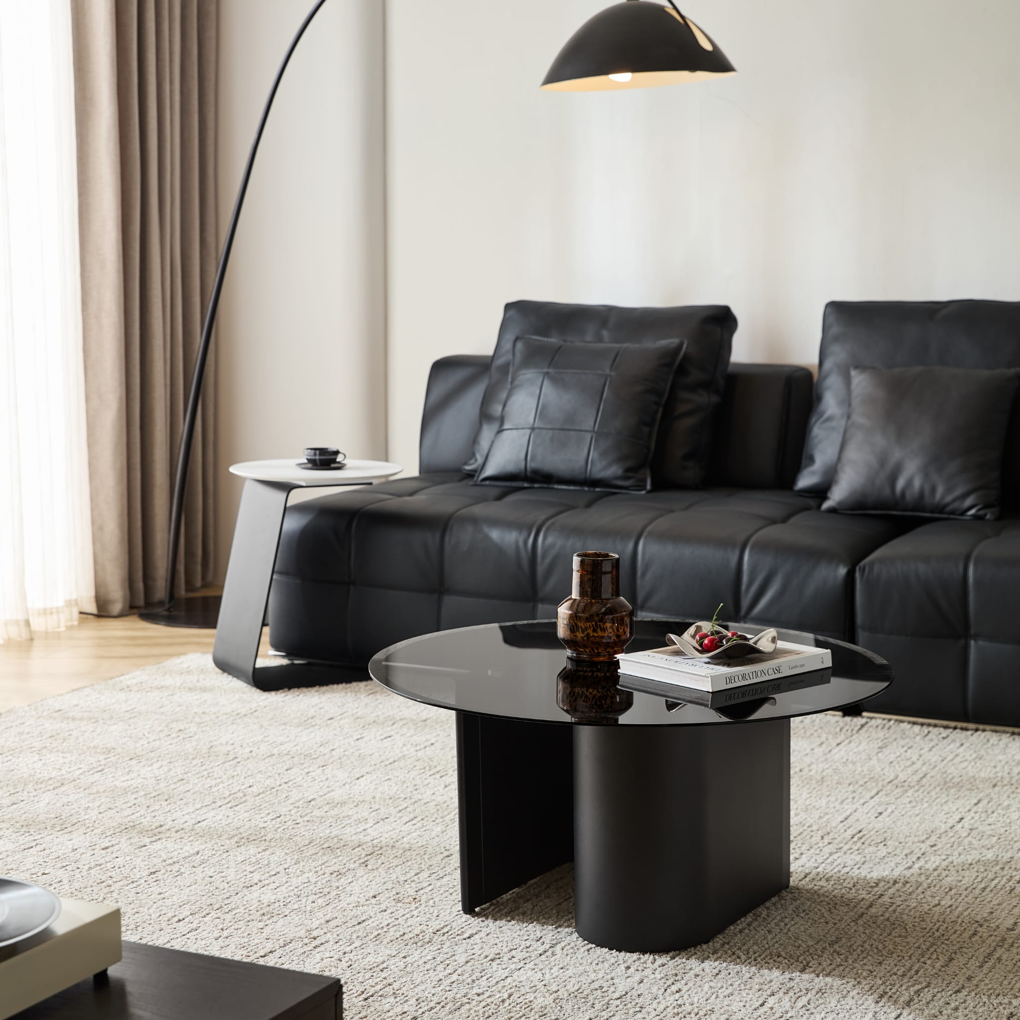 Linspire Vista Coffee Table with Glass Top