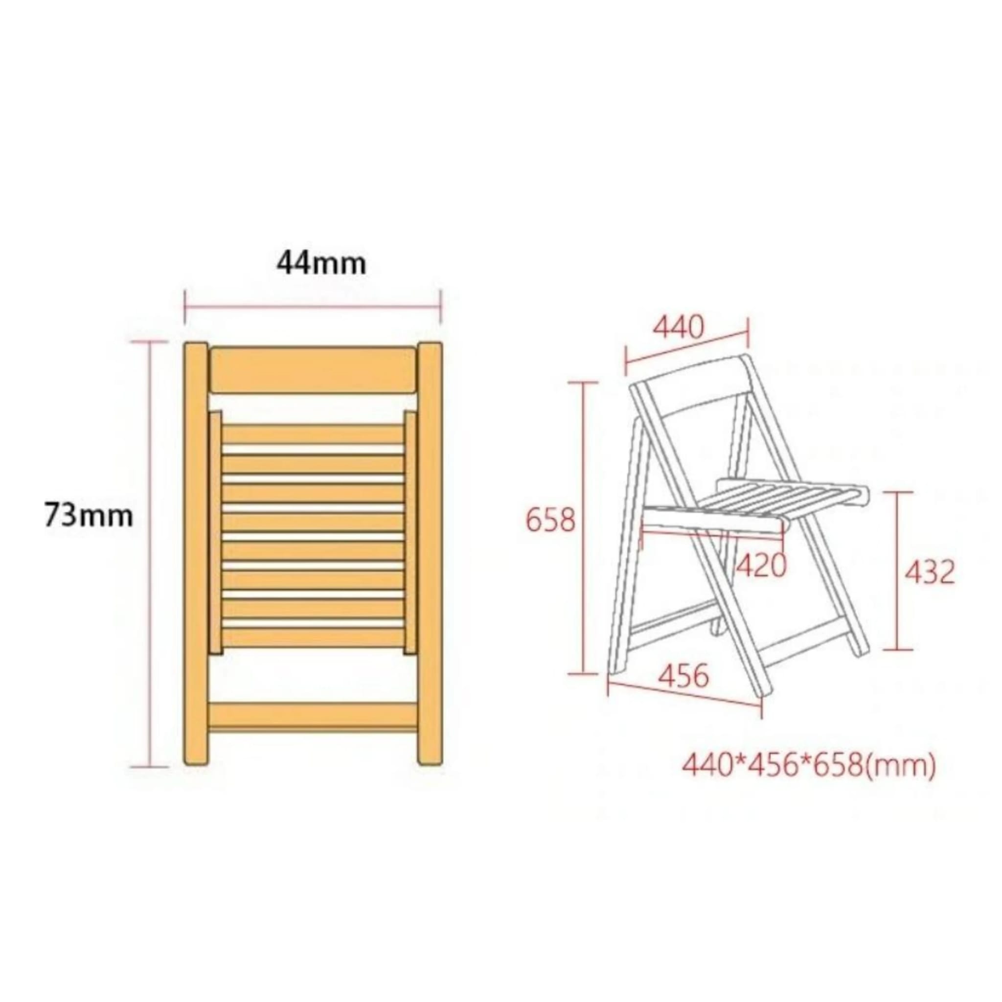 Loft Nordic Dining Chair, Natural Wood, Set of 2