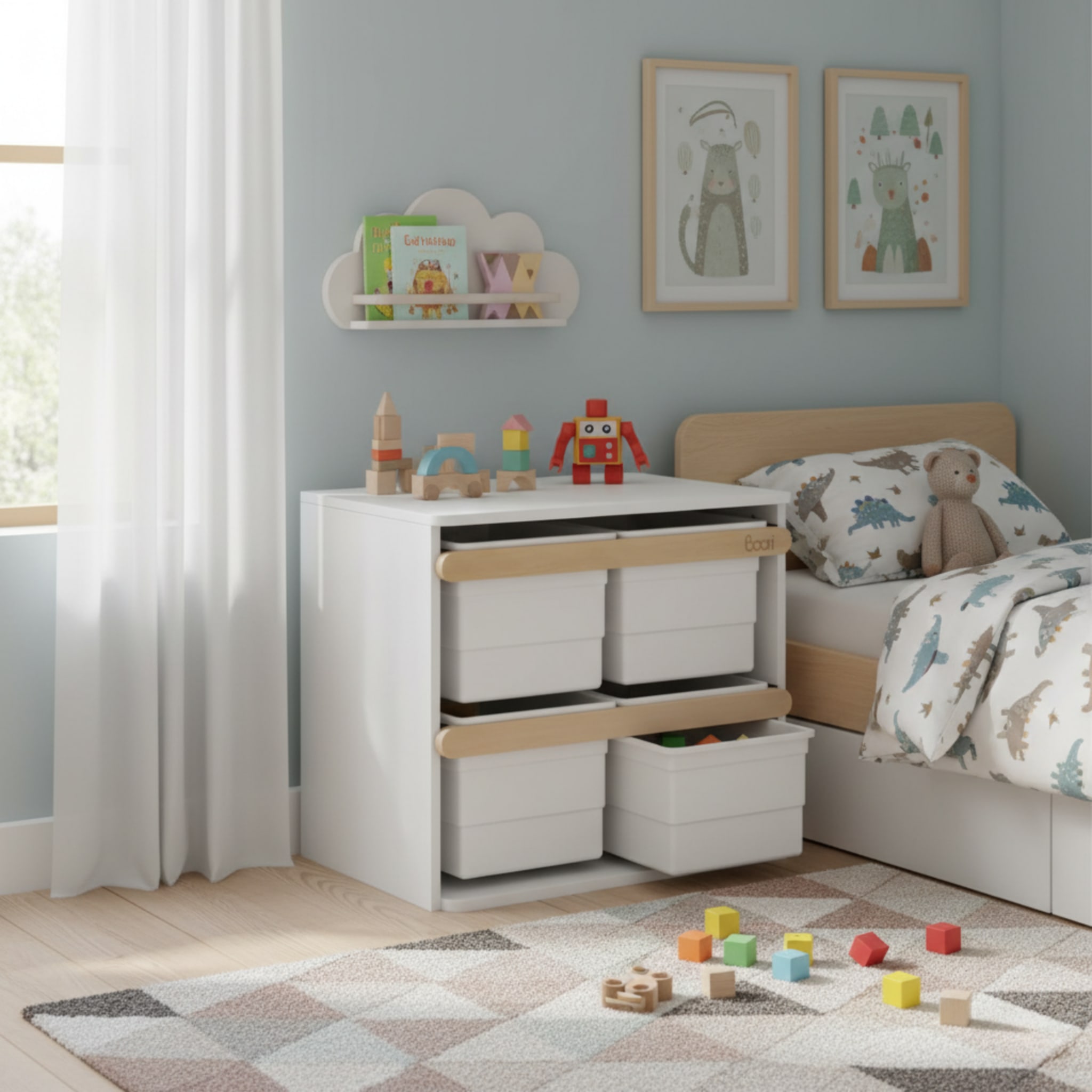 Boori Tidy Kids Toy Cabinet, Barley