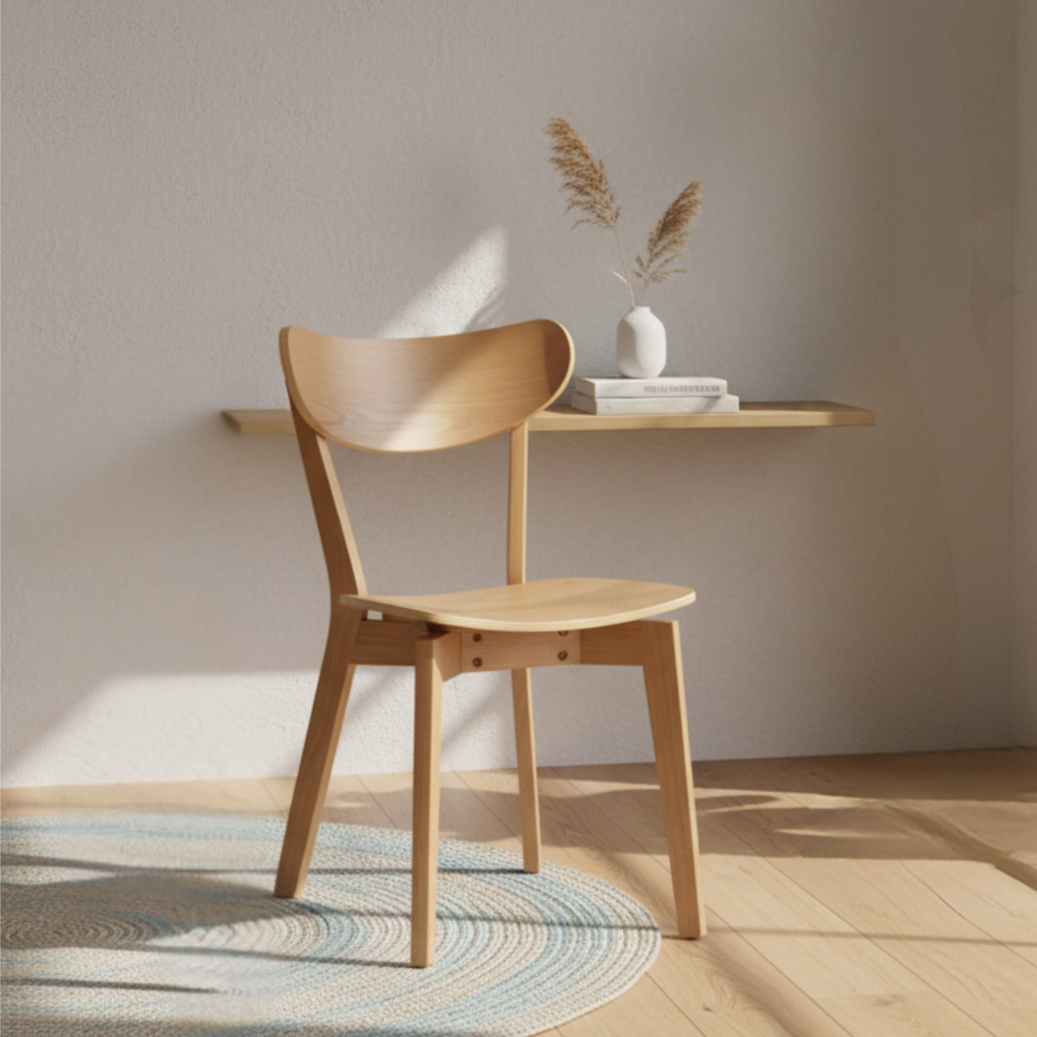 Solidwood Kano Dining Chair, Set of 2