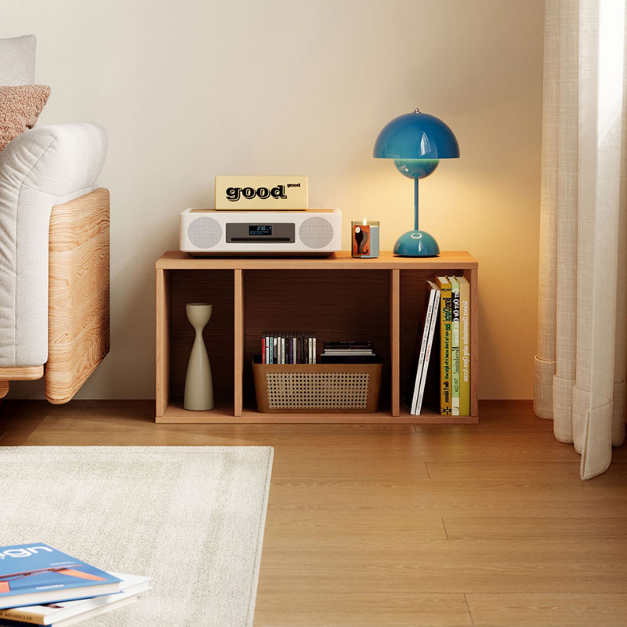 Linspire Forma Shelf Module, Natural Wood