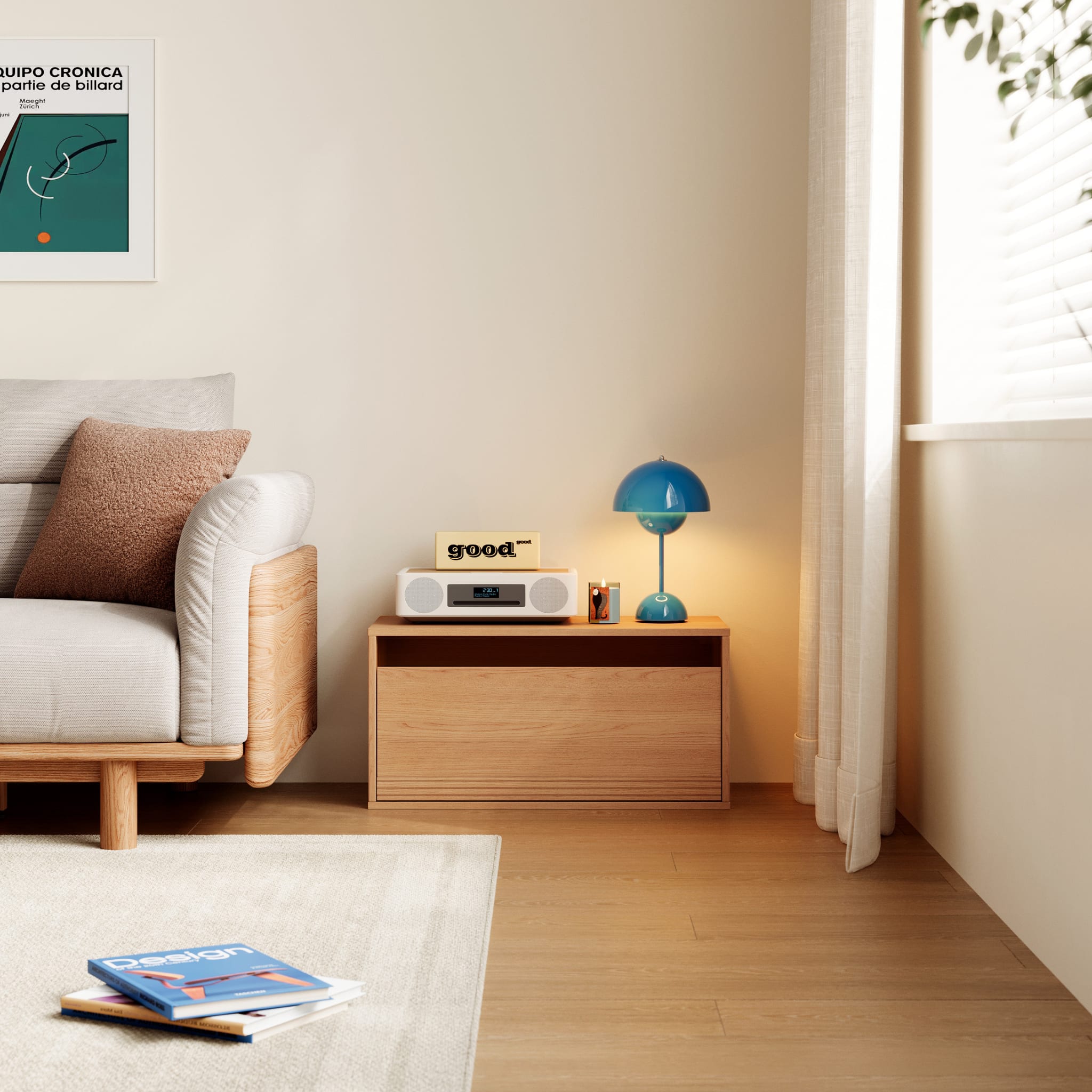 Linspire Forma 1 Drawer Module, Natural Wood