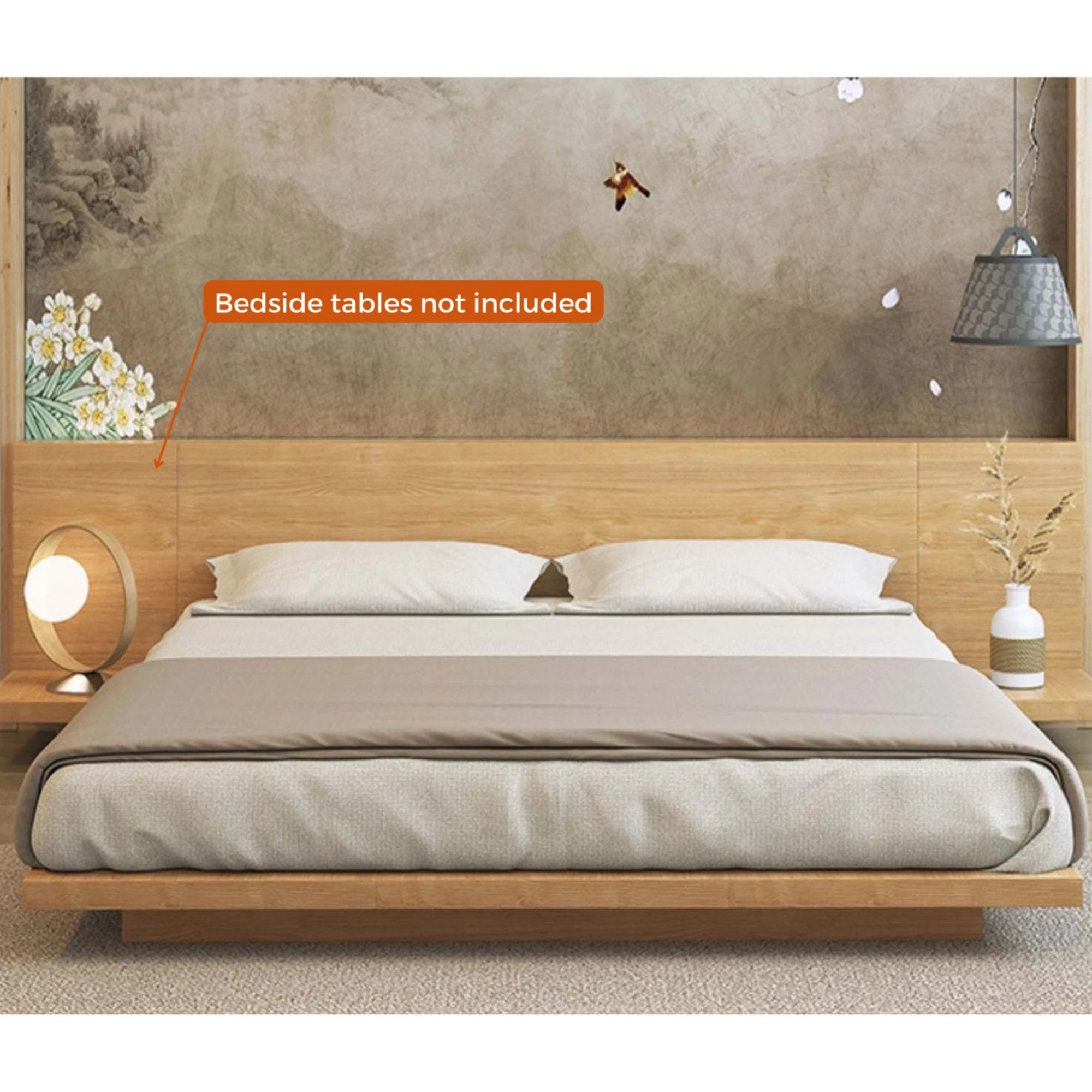 Loft Japandi NZ Queen Platform Bed Frame