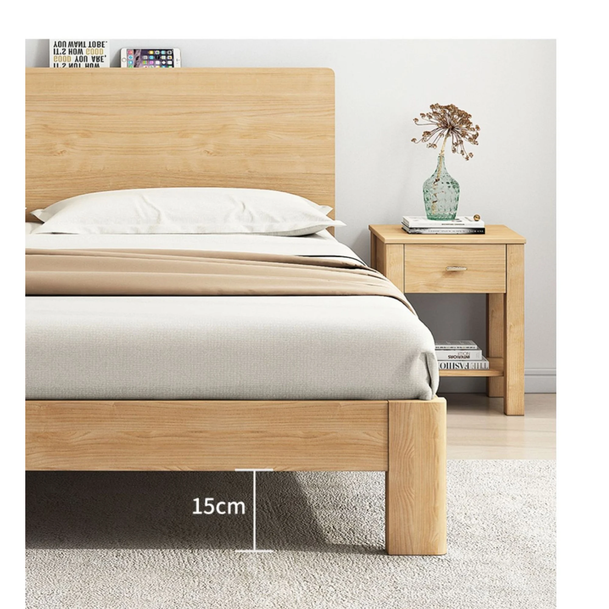 Loft Japandi NZ Queen Bed Frame