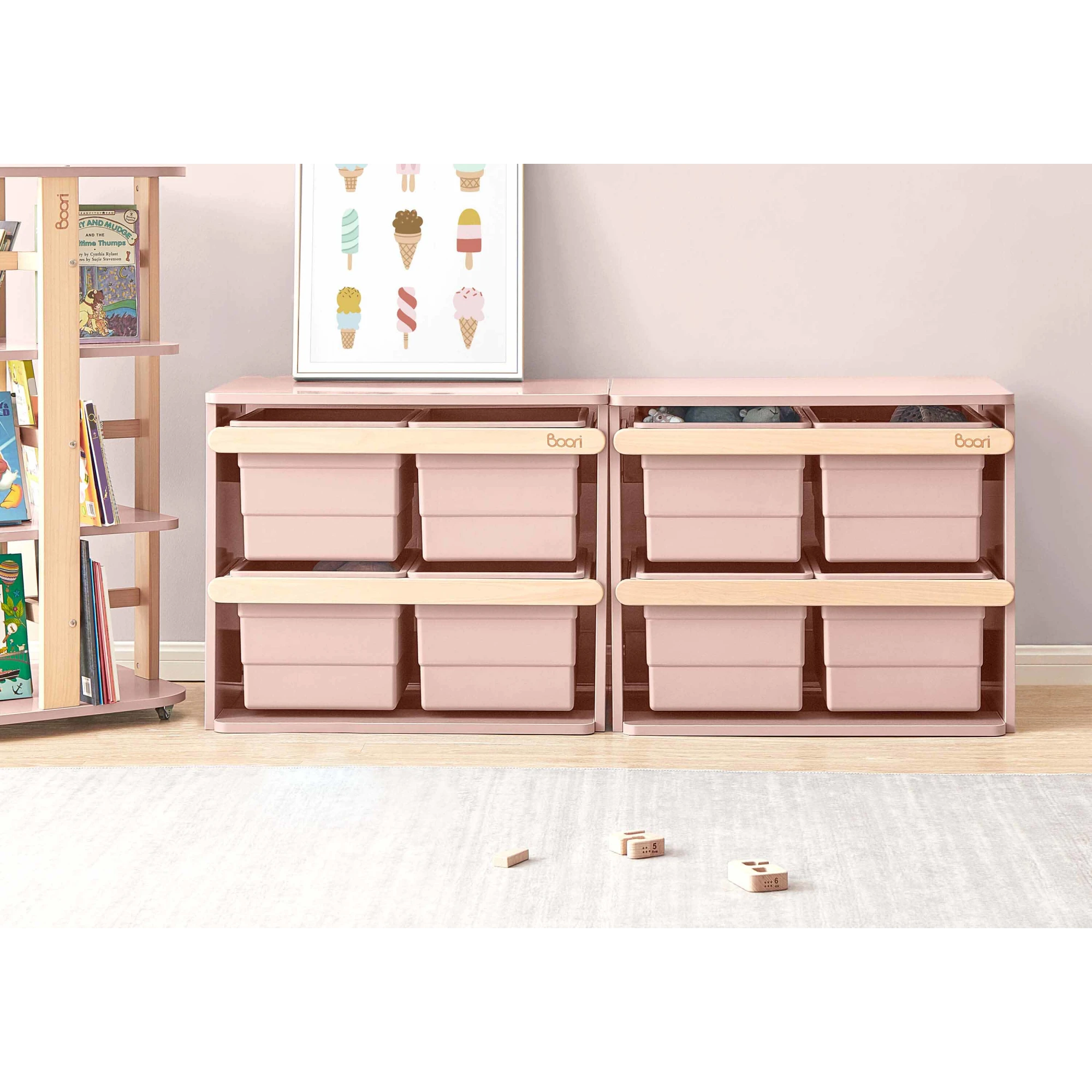 Boori Tidy Kids Toy Cabinet, Cherry