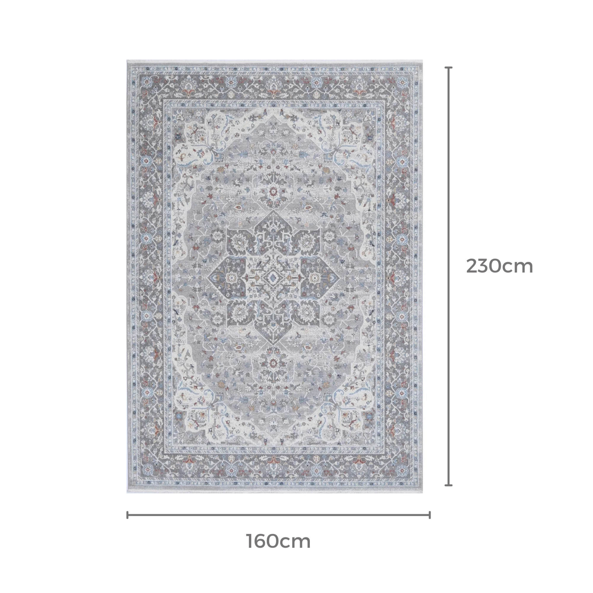 Wild Yarn Seasons Vintage Istanbul Rug, Blue, 160x230cm