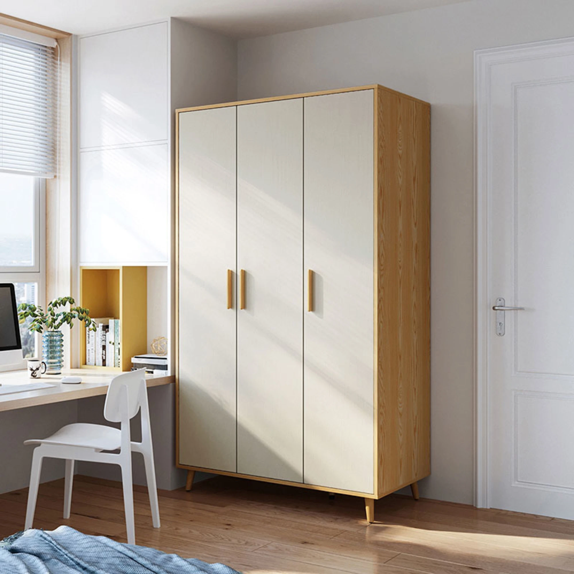 Linspire Fresko Wardrobes with 3 Doors, 120cm