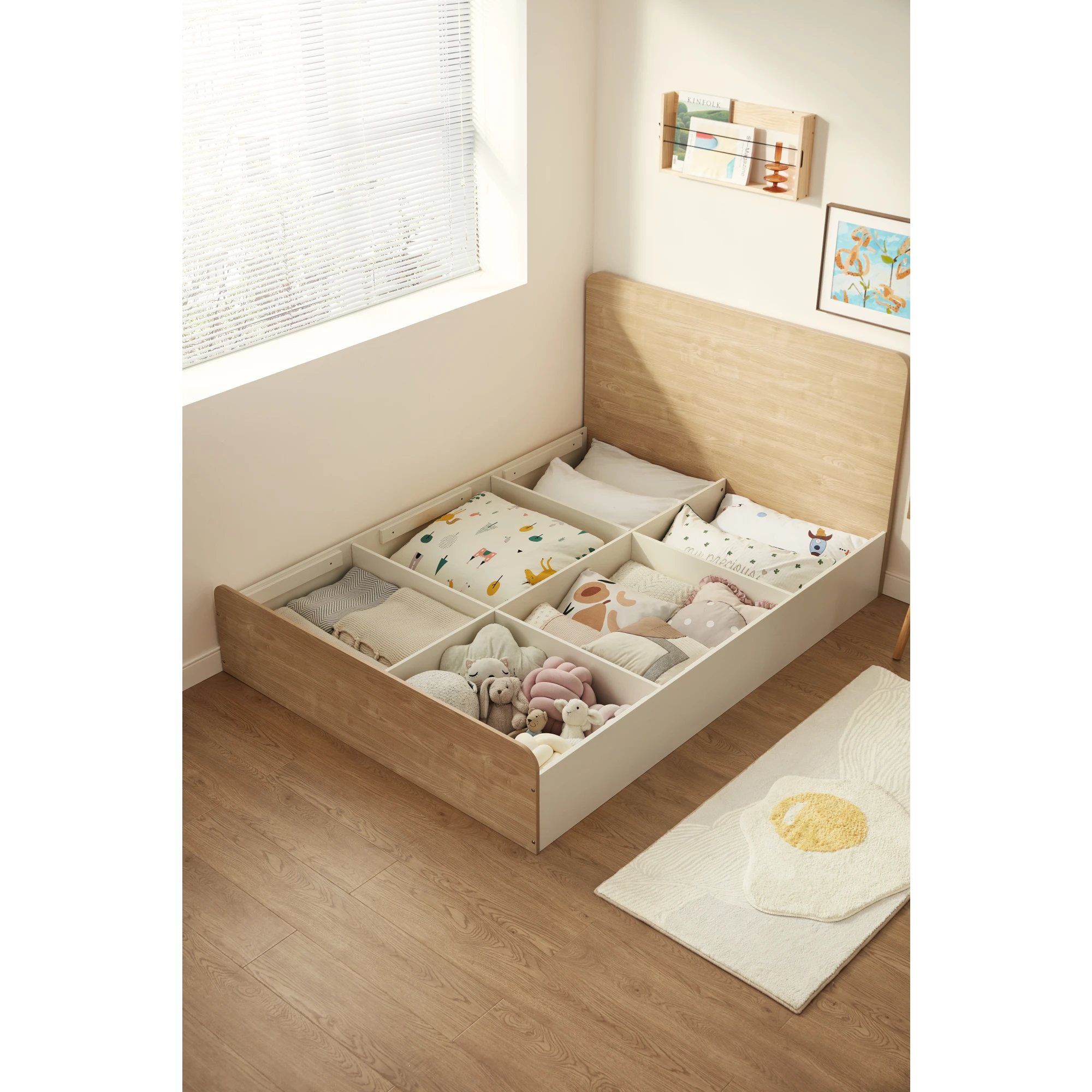 Linspire Juniper Global Double Bed Frame with Underbed Storage