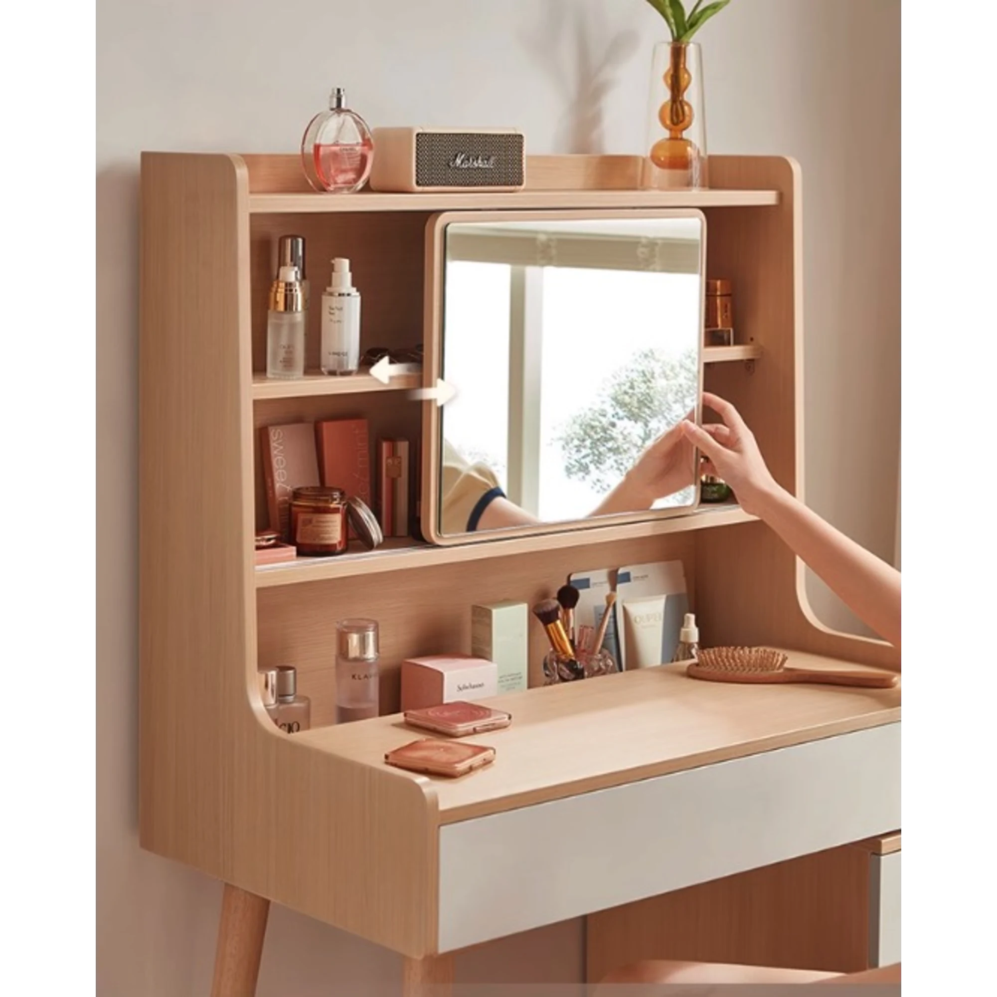 Linspire Juniper Extendable Dressing Table with Cabinet Set