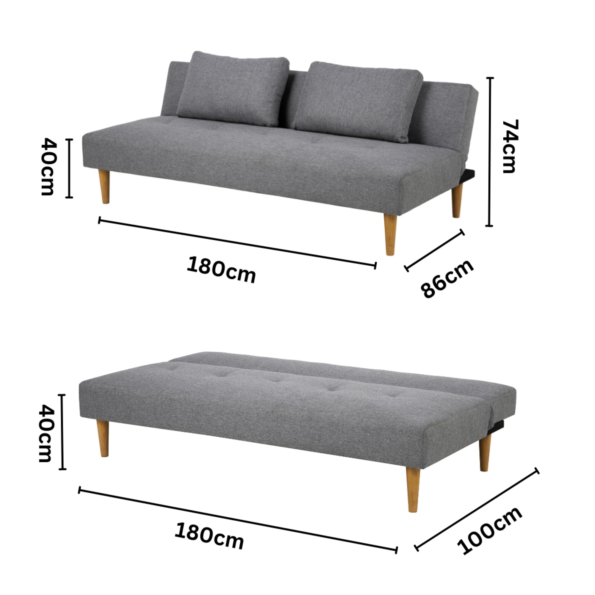 Hjem Design Lucca Sofa Bed