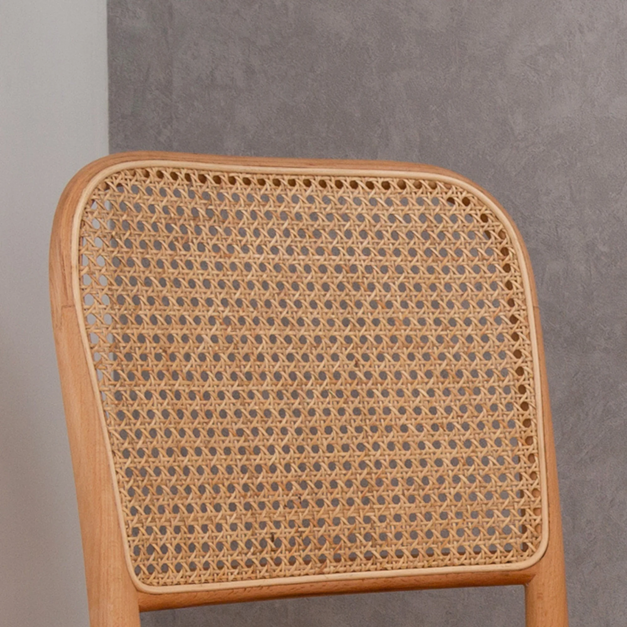 MODE Josef Hoffman No. 811 Dining Chair Replica, Natural Wood, Set of 2