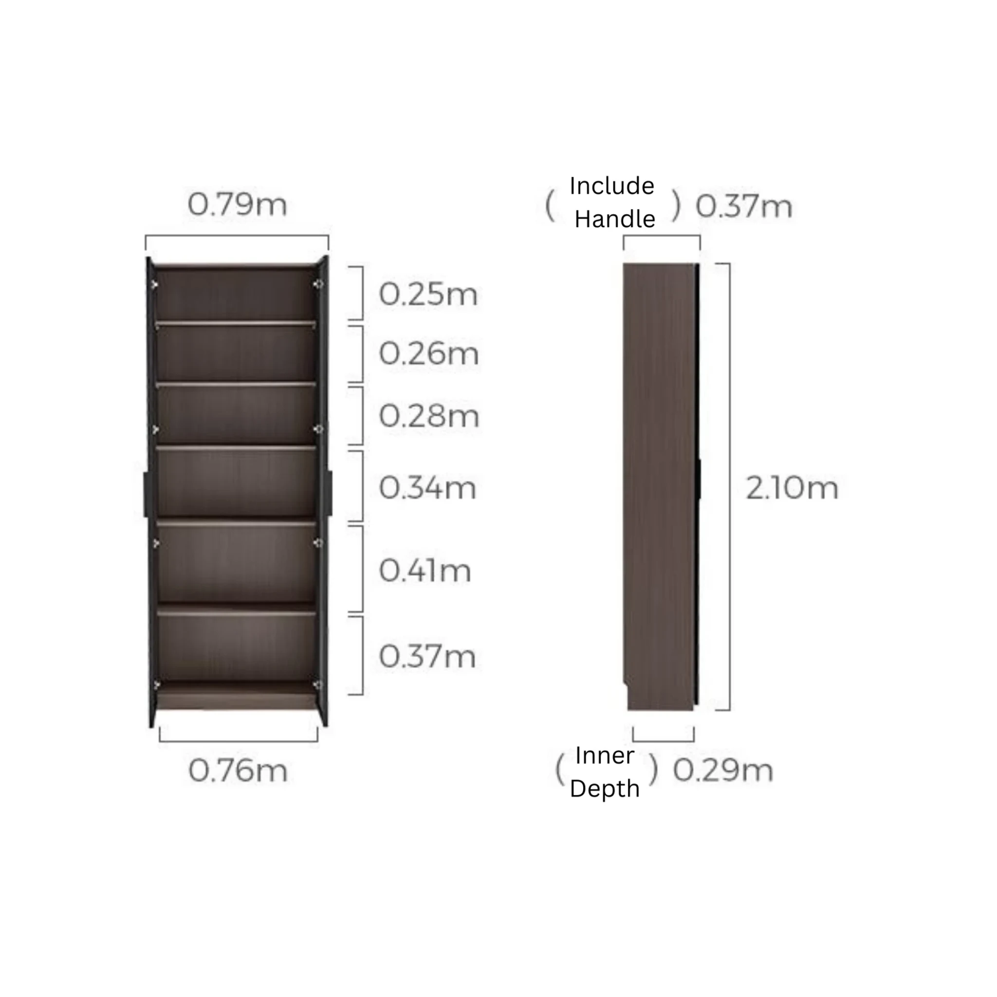 Linspire Vanko Glass Door Display Cabinet