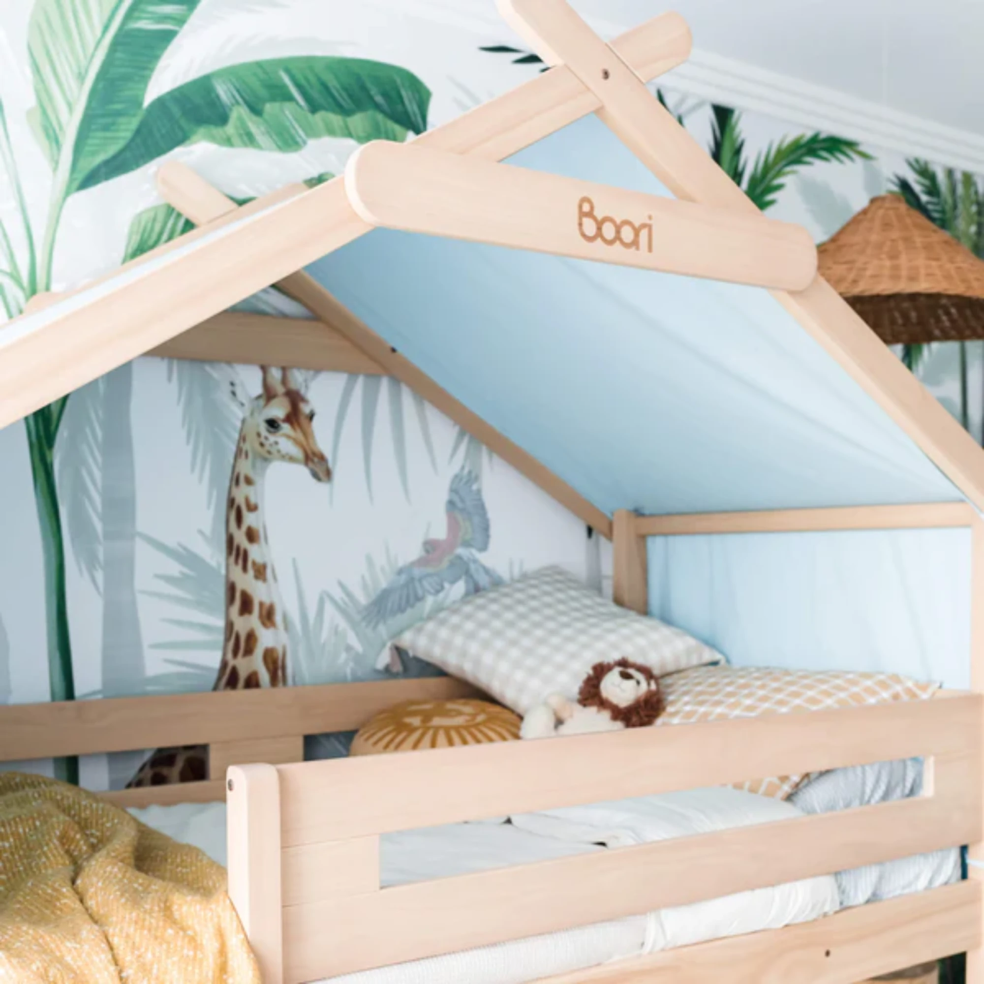 Boori Forest Kids Teepee Loft Tent Canopy, Blueberry