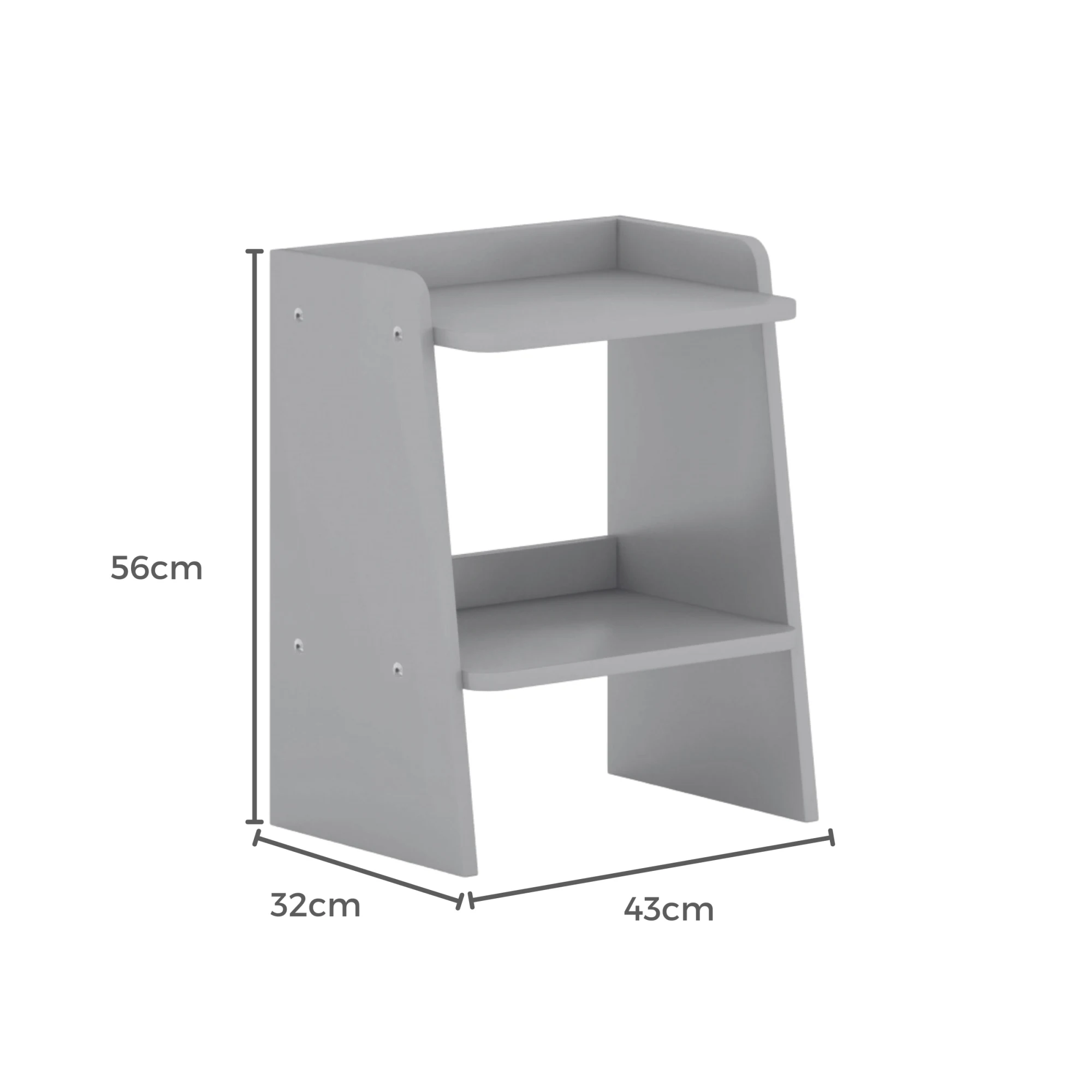 Boori Neat Kids Bedside Stand, Blueberry