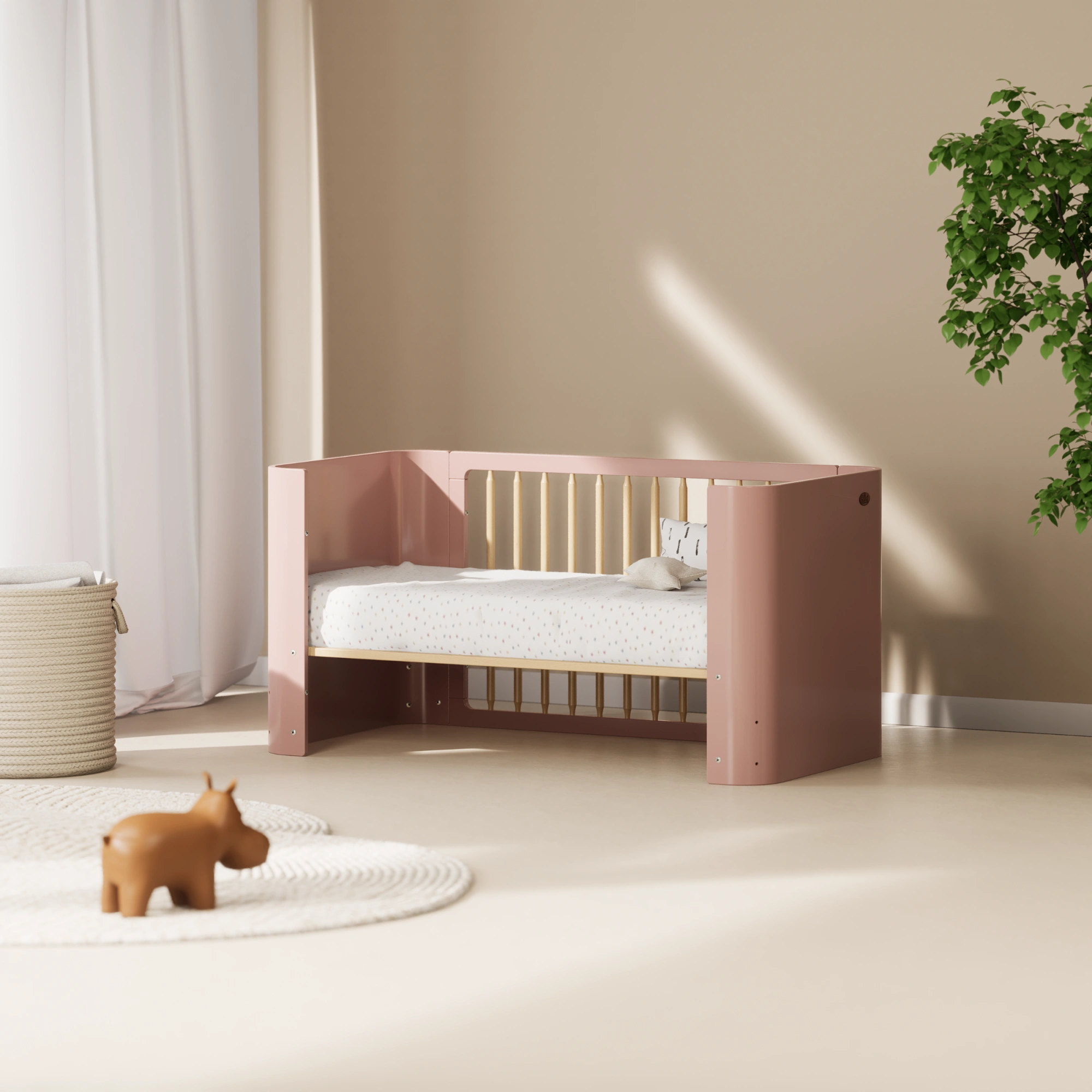 Boori Nova Kids Baby Cot, Cherry