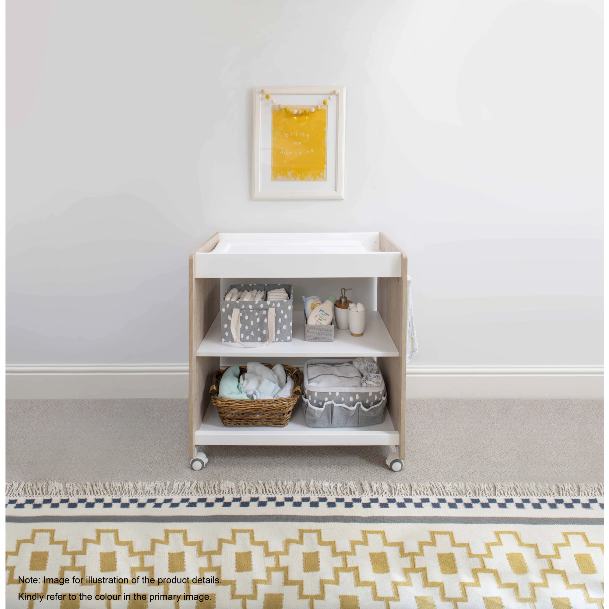 Boori Neat Kids 3 Tier Changer with Soft Lux Change Pad