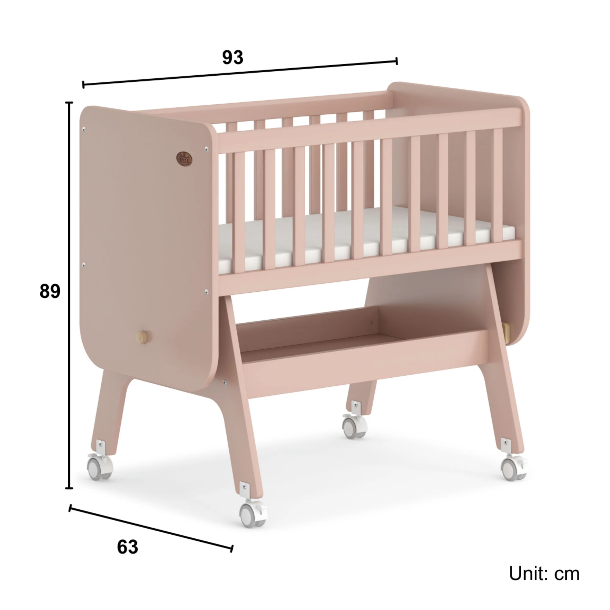 Boori Neat Kids Rocking Cradle, Cherry