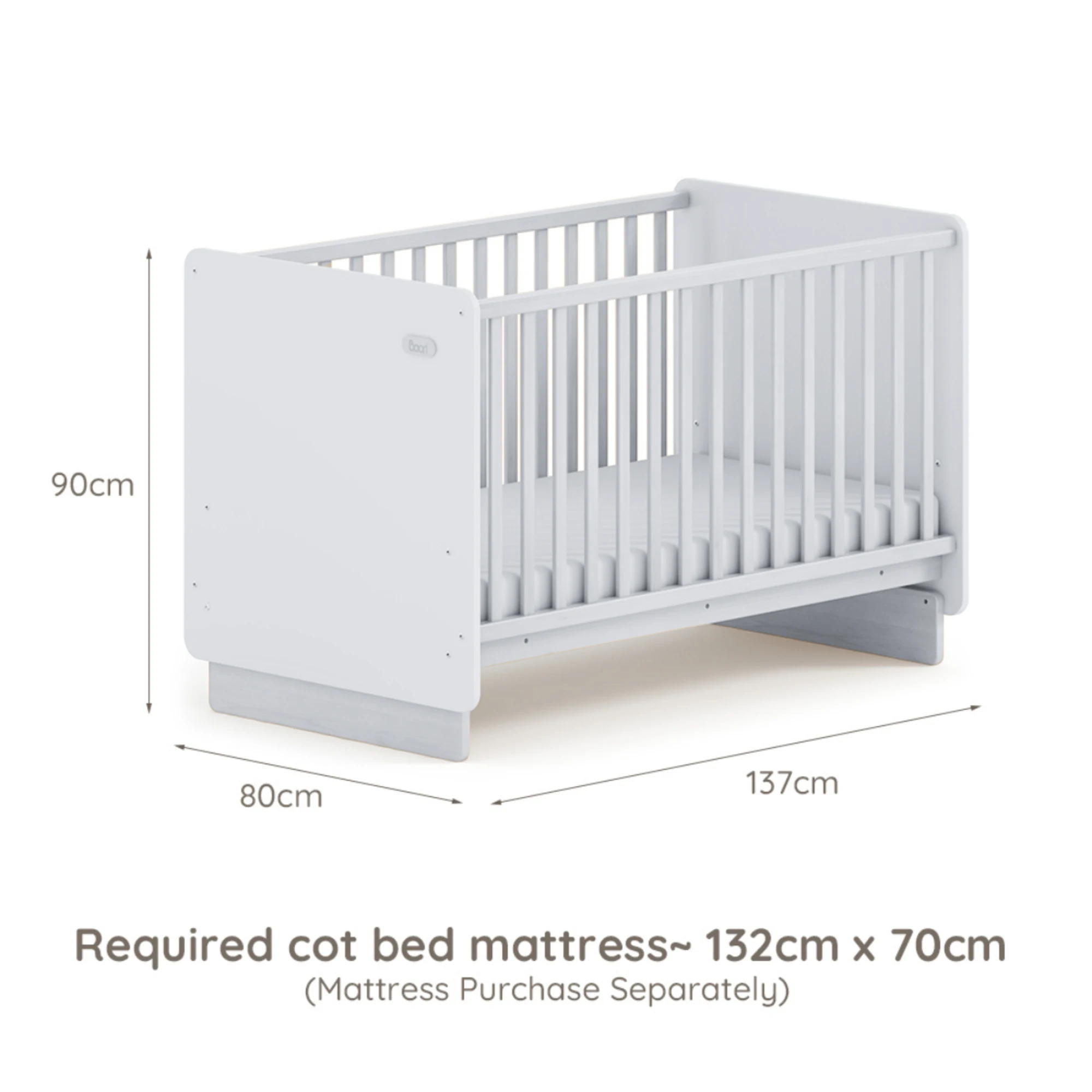 Boori Neat Kids Cot Bed, Cherry