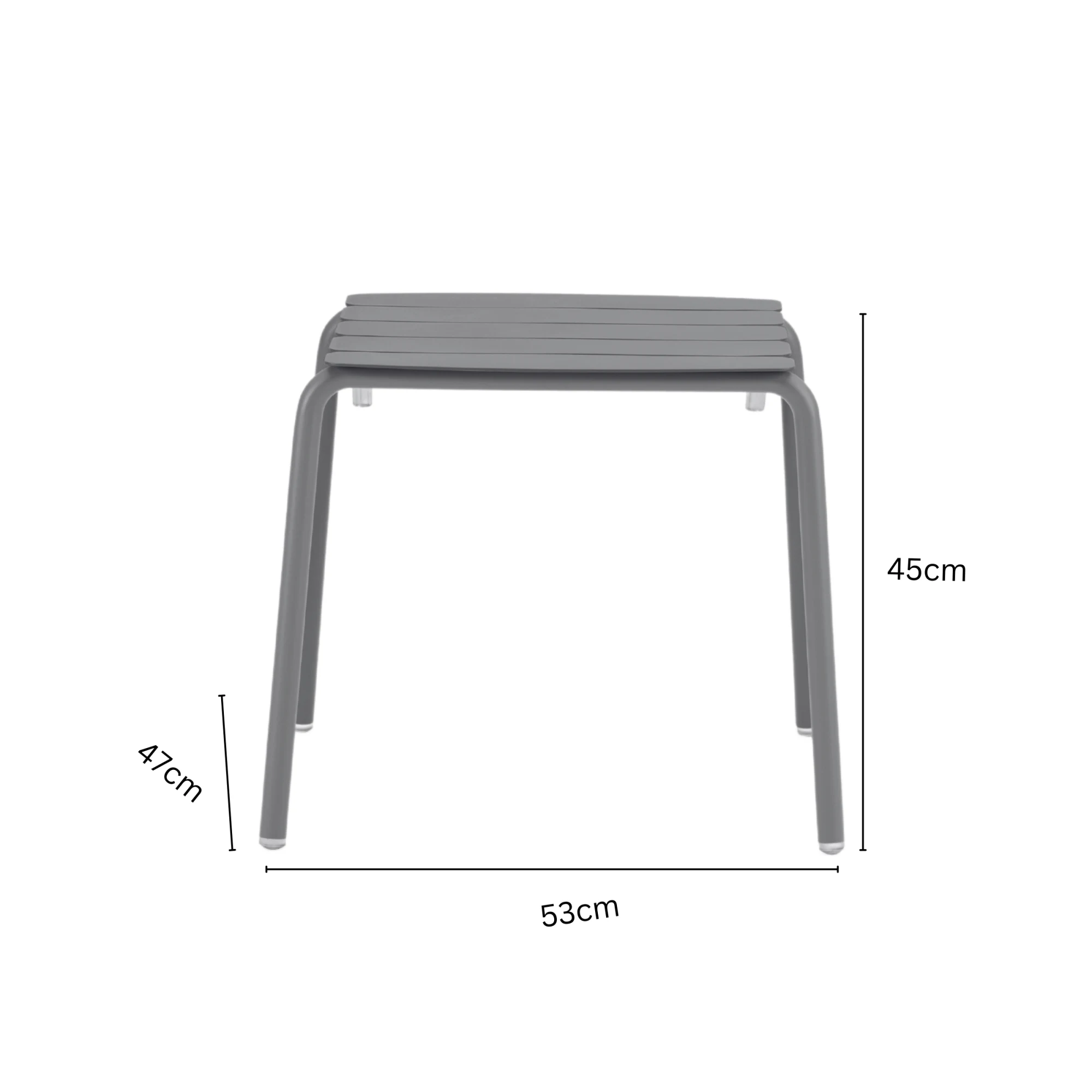 Wellmax Verano Balcony Aluminium Side Table and Chairs Set, Green