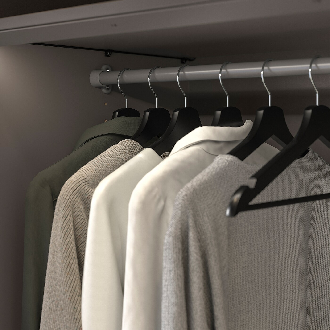 IKEA KOMPLEMENT Clothes rail 75cm Dark grey