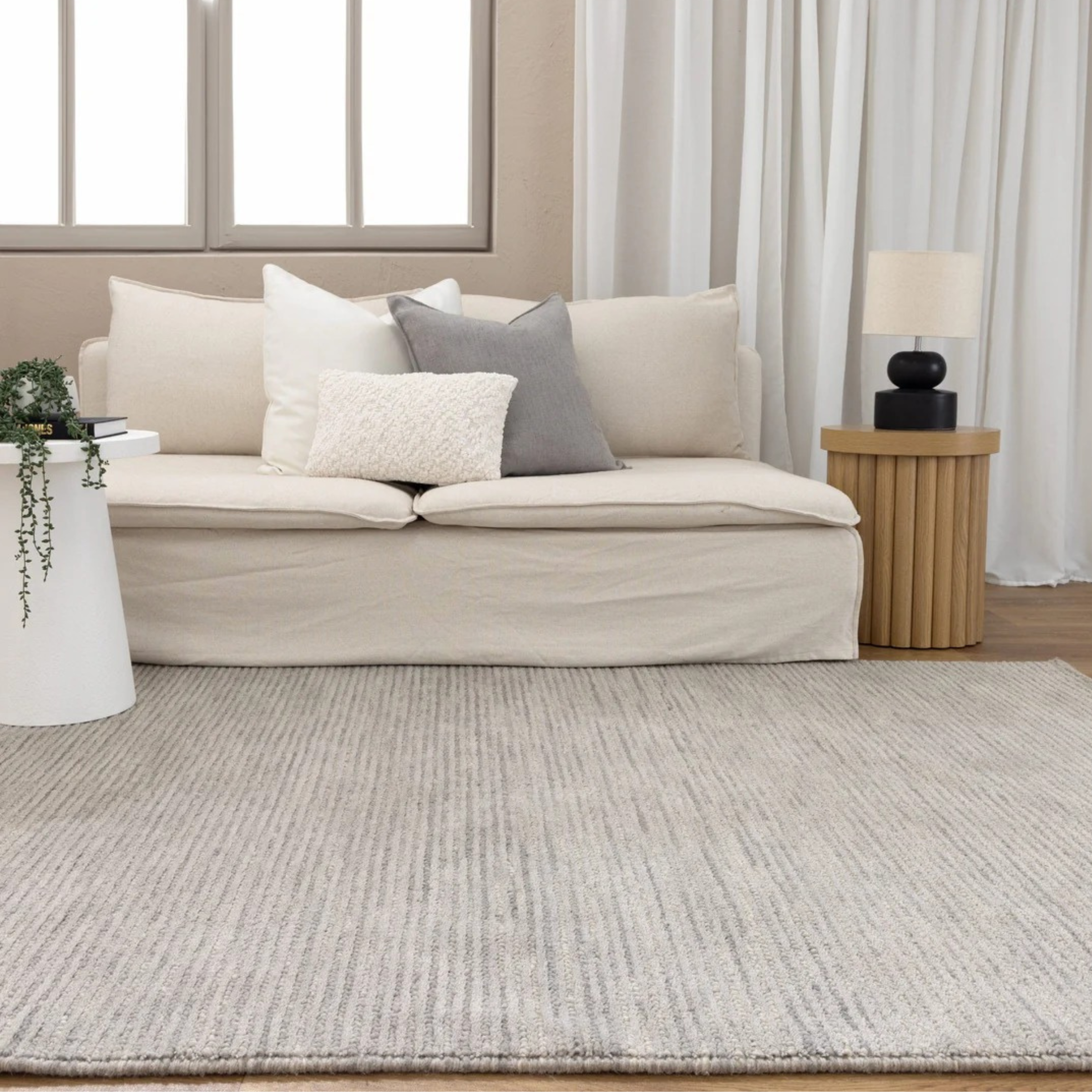 DreamWeaver Pure Scandinavian Wool Rug, Grey, 160x230cm