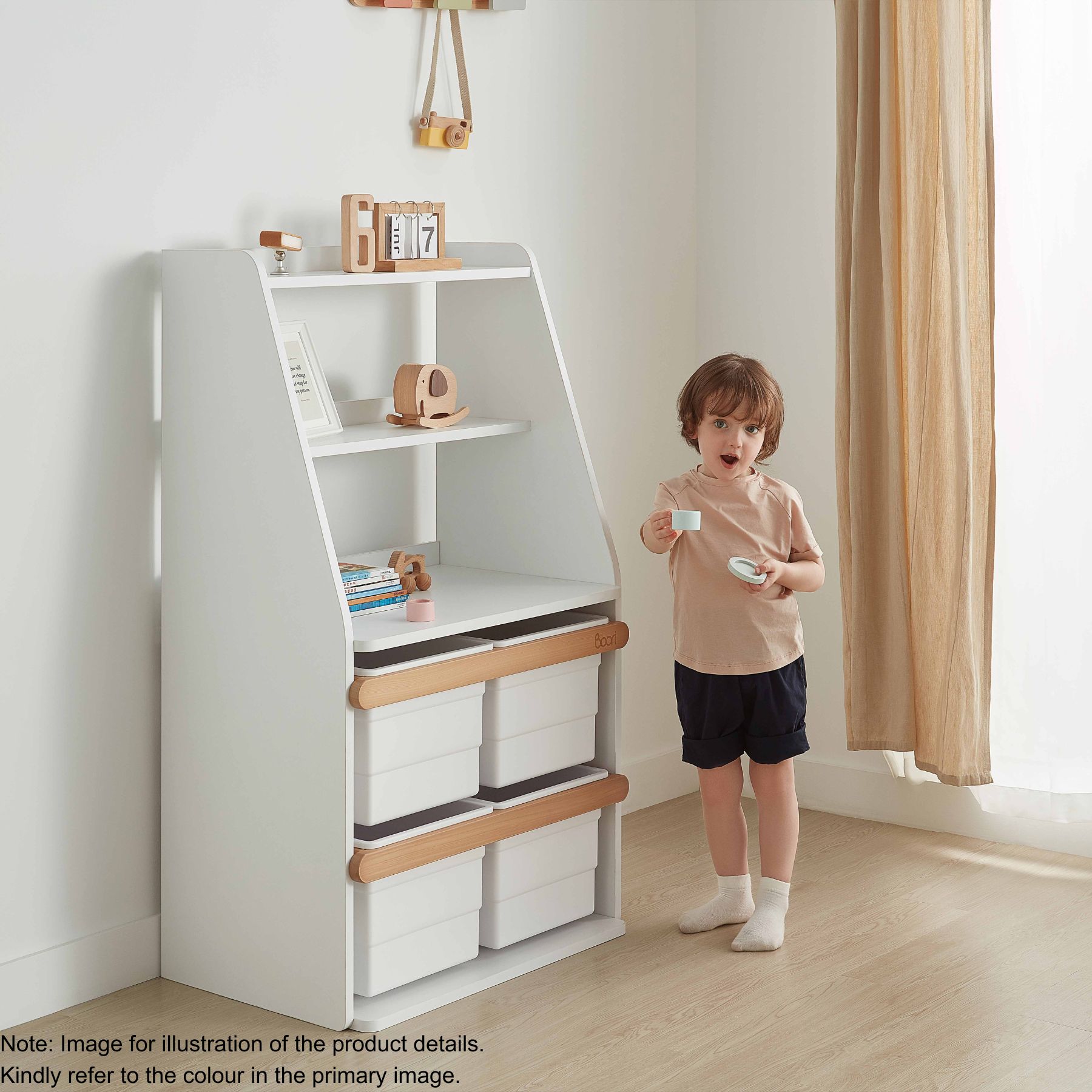 Boori Tidy Kids Toy Cabinet Shelf, Cherry