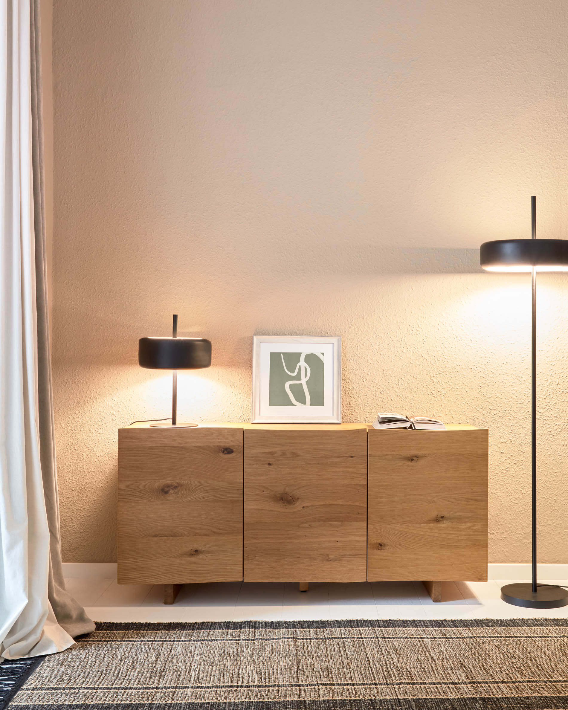 Kave Home Francisca Table Lamp with Glass Shade