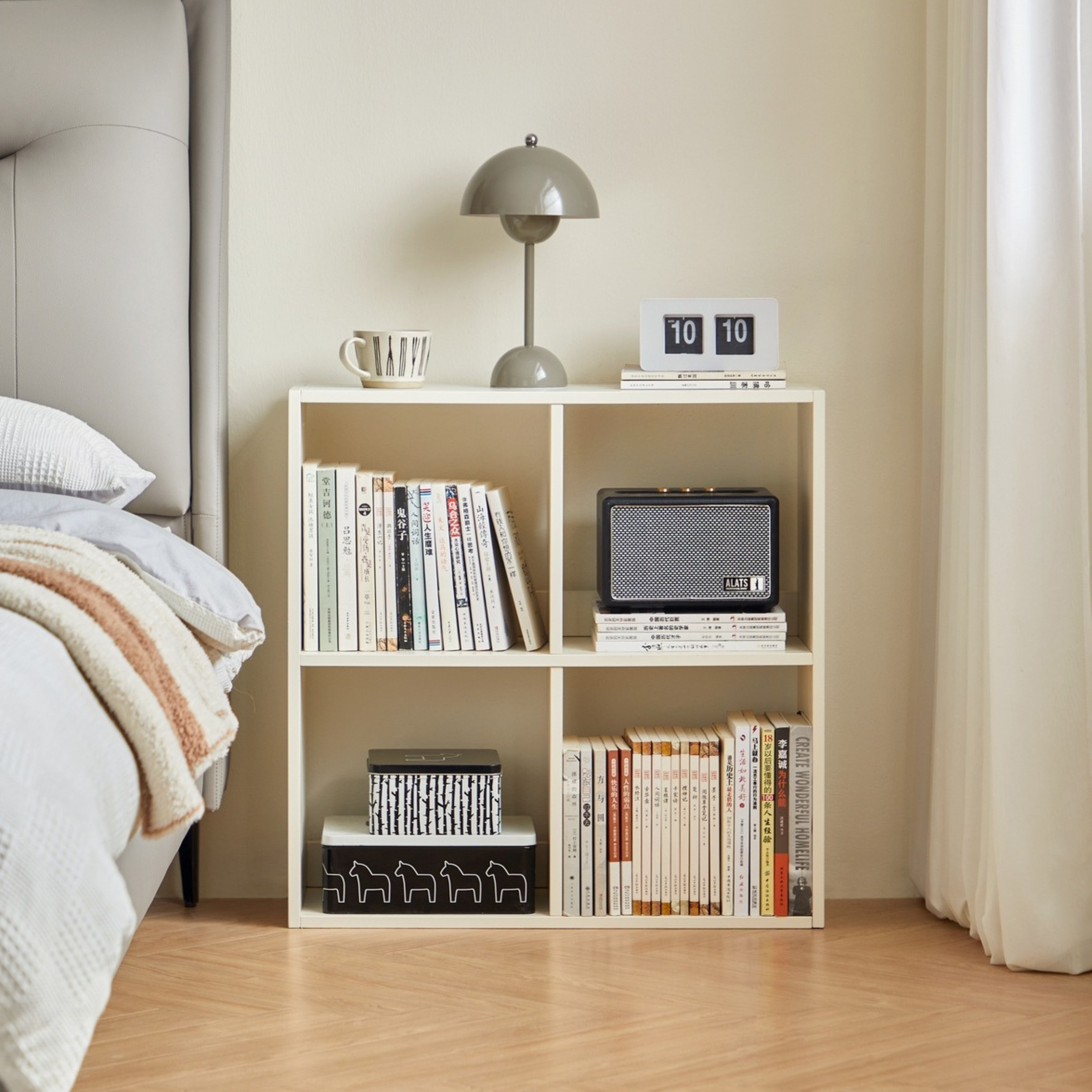 Linspire Geo 4-Cube Storage Unit, White