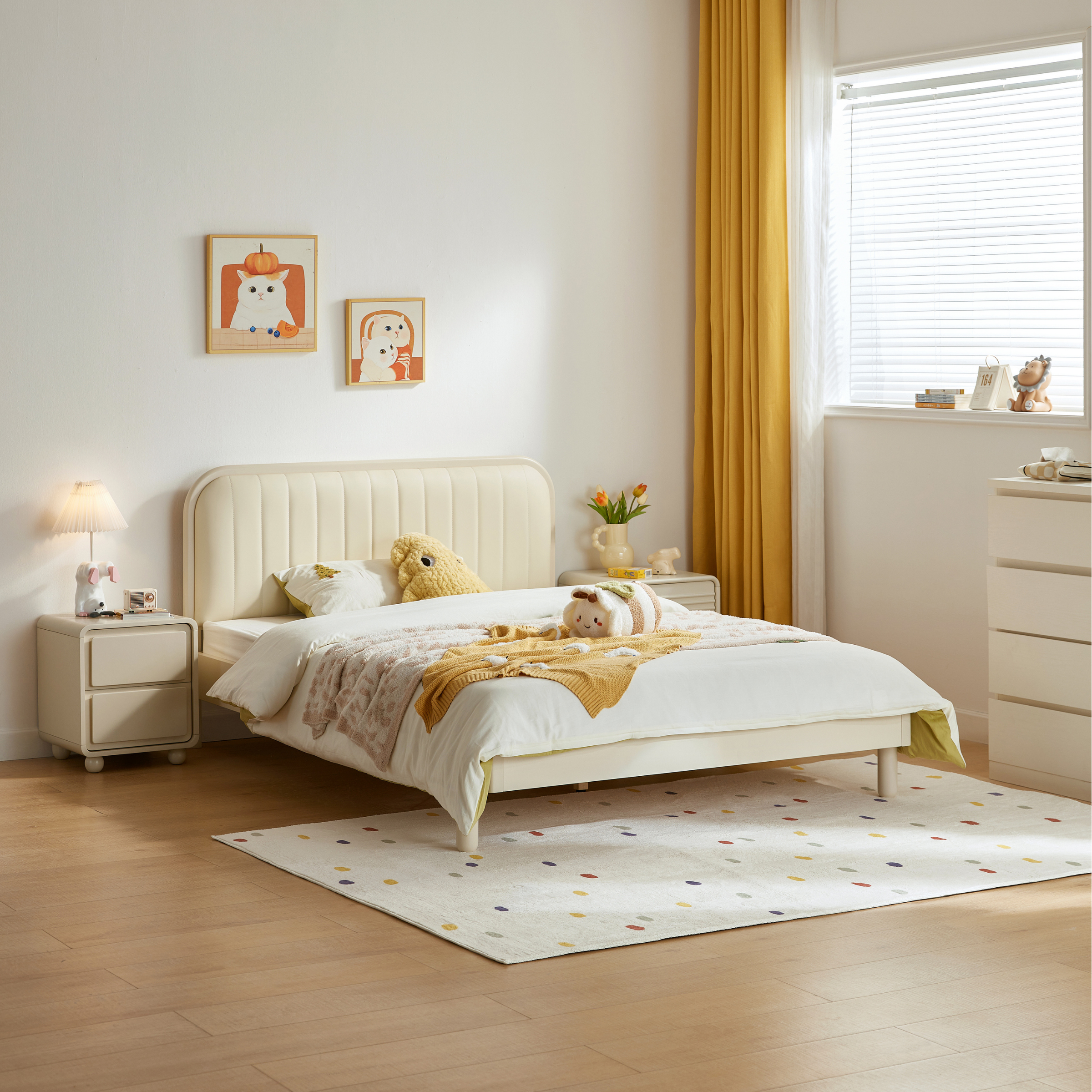 Linspire Sunny Kids Bed Frame, Global Double, White