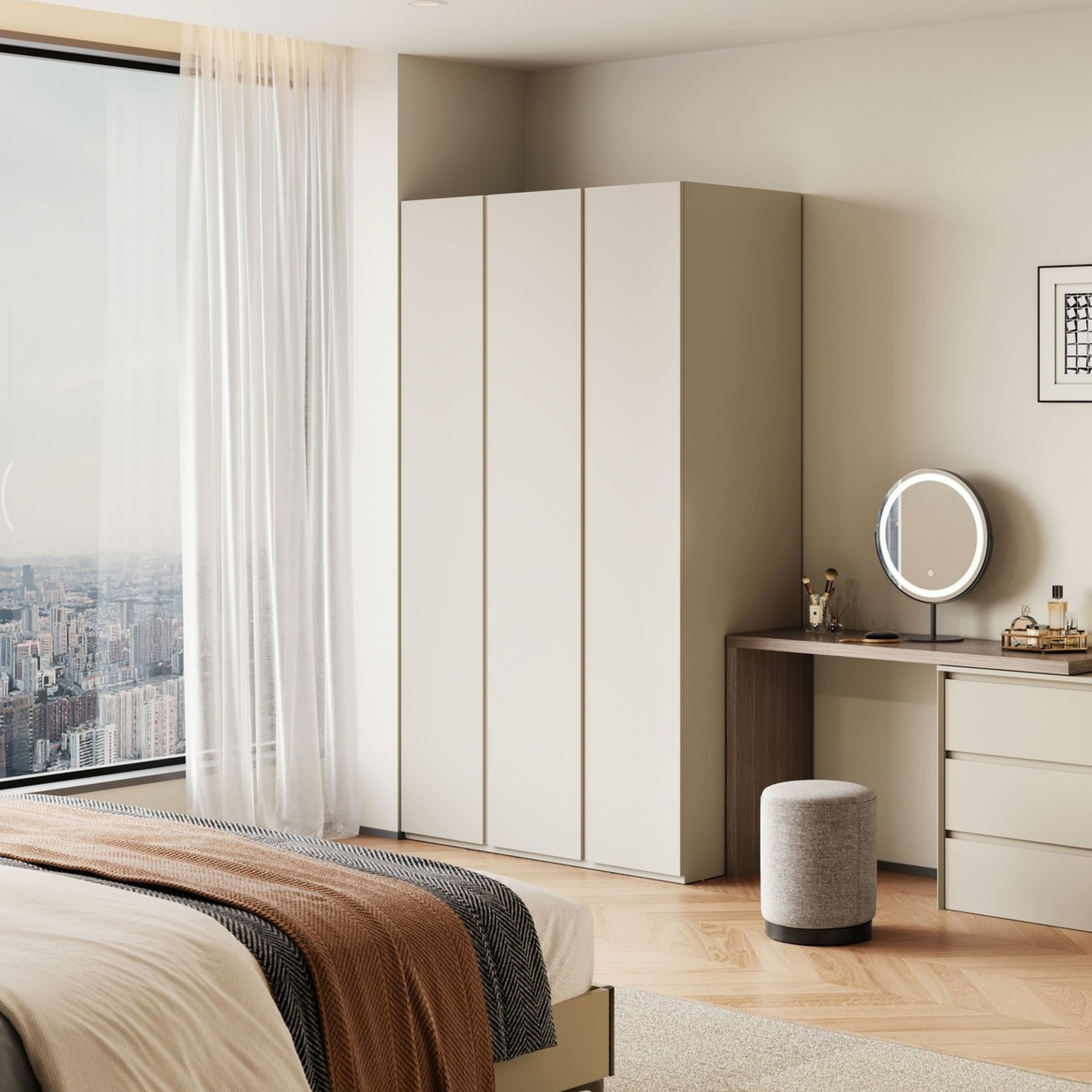 Linspire Vanko 3-Door Wardrobe