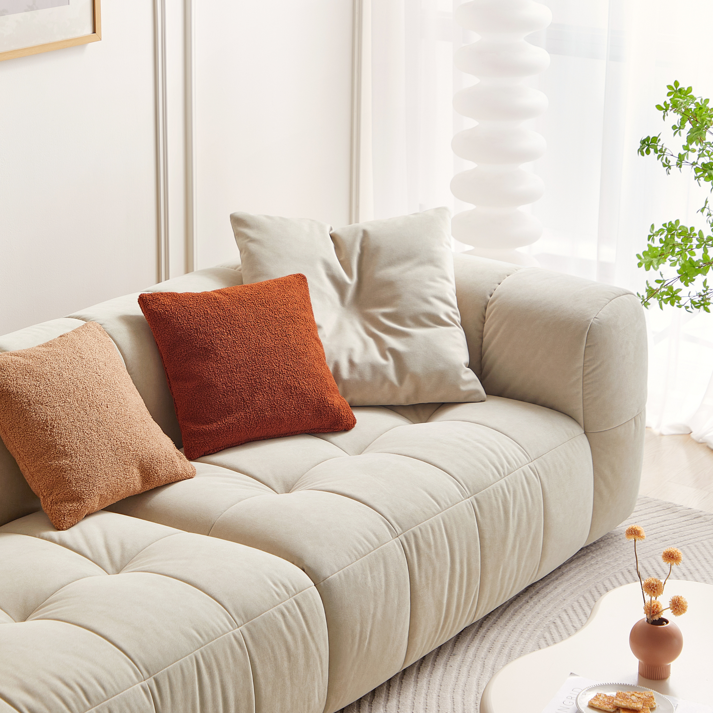 Linspire Yeliz Leathaire 3-Seater Sofa