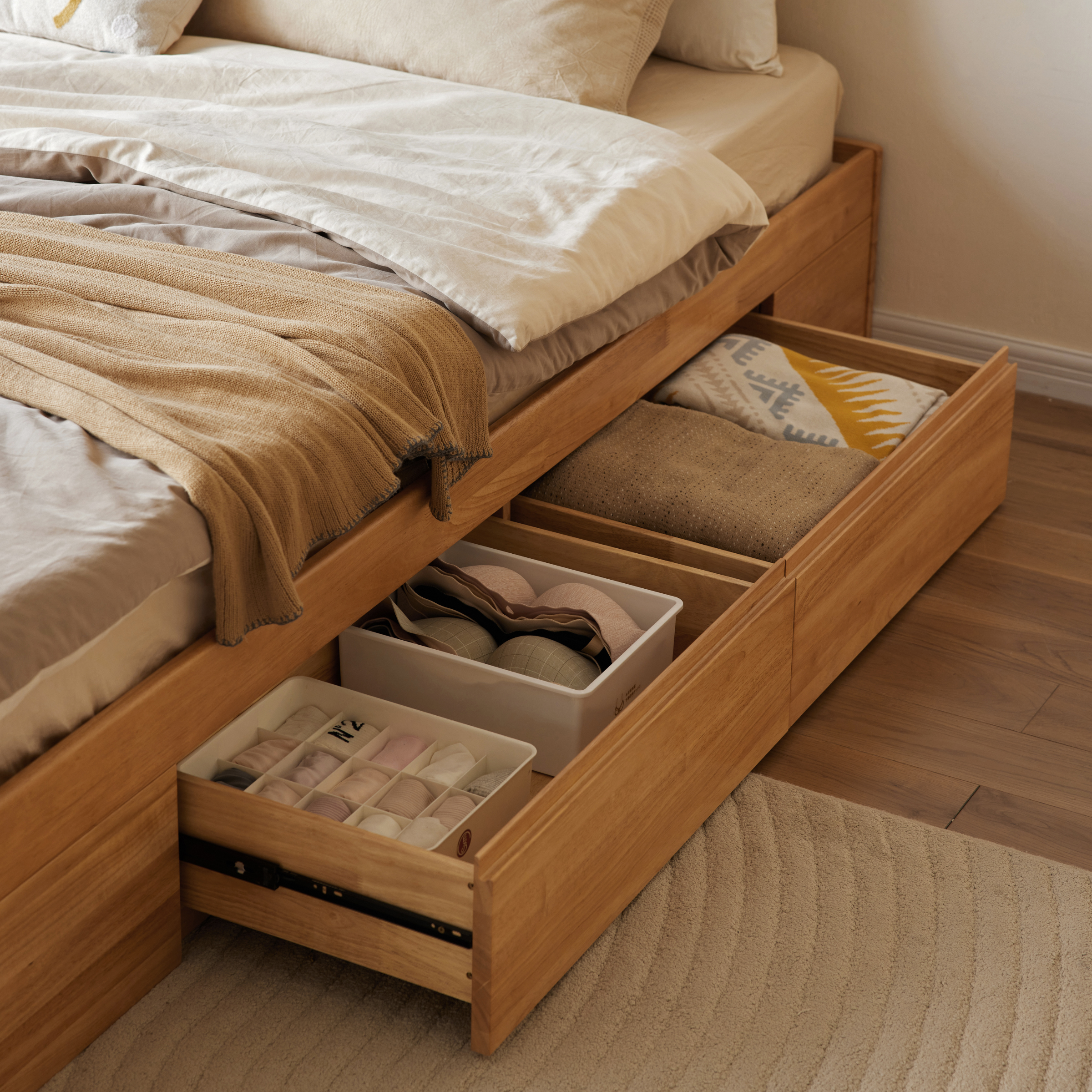 Linspire Yumi Global Super King Bed Base with Underbed Storage