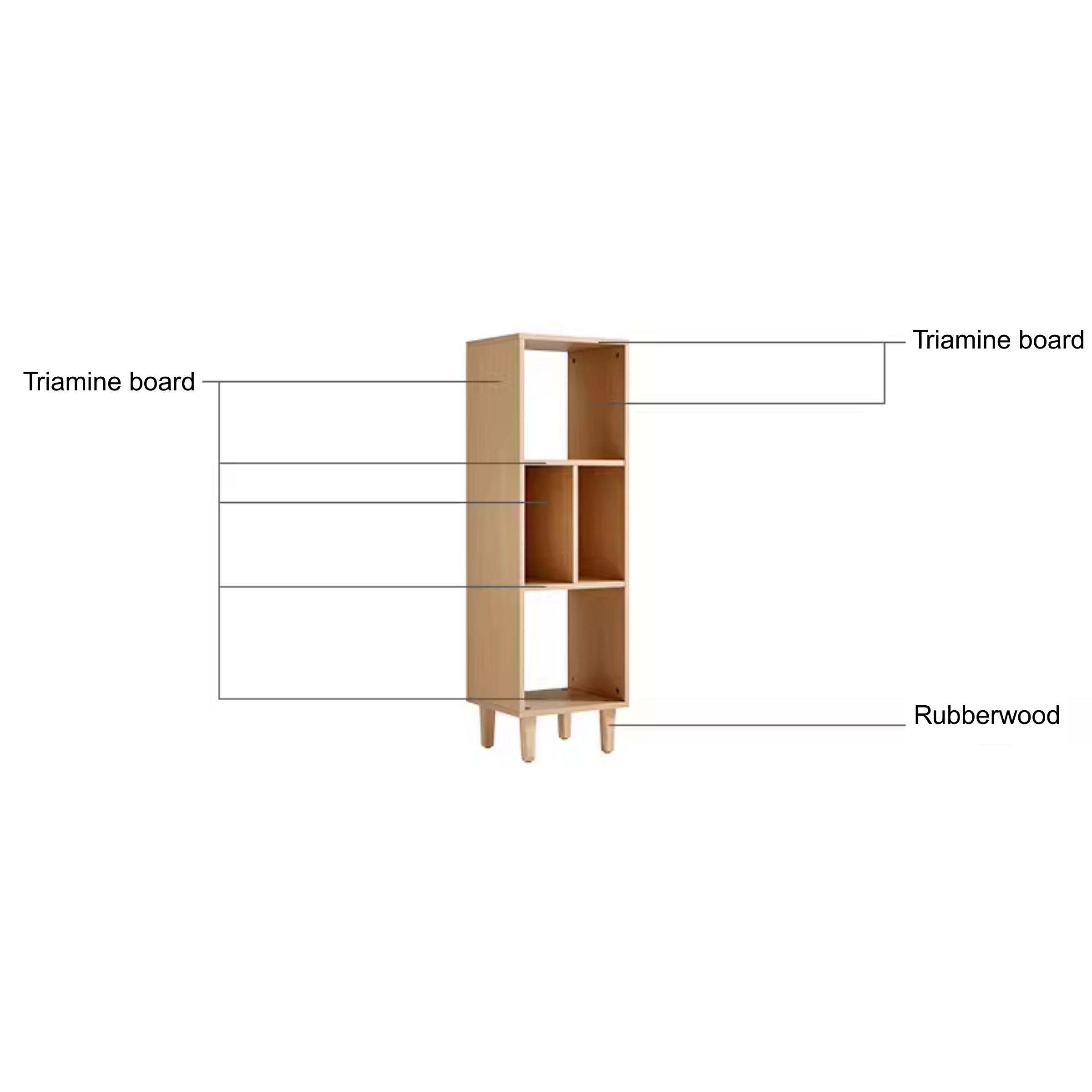 Linspire Aether 3-Tier Bookshelf