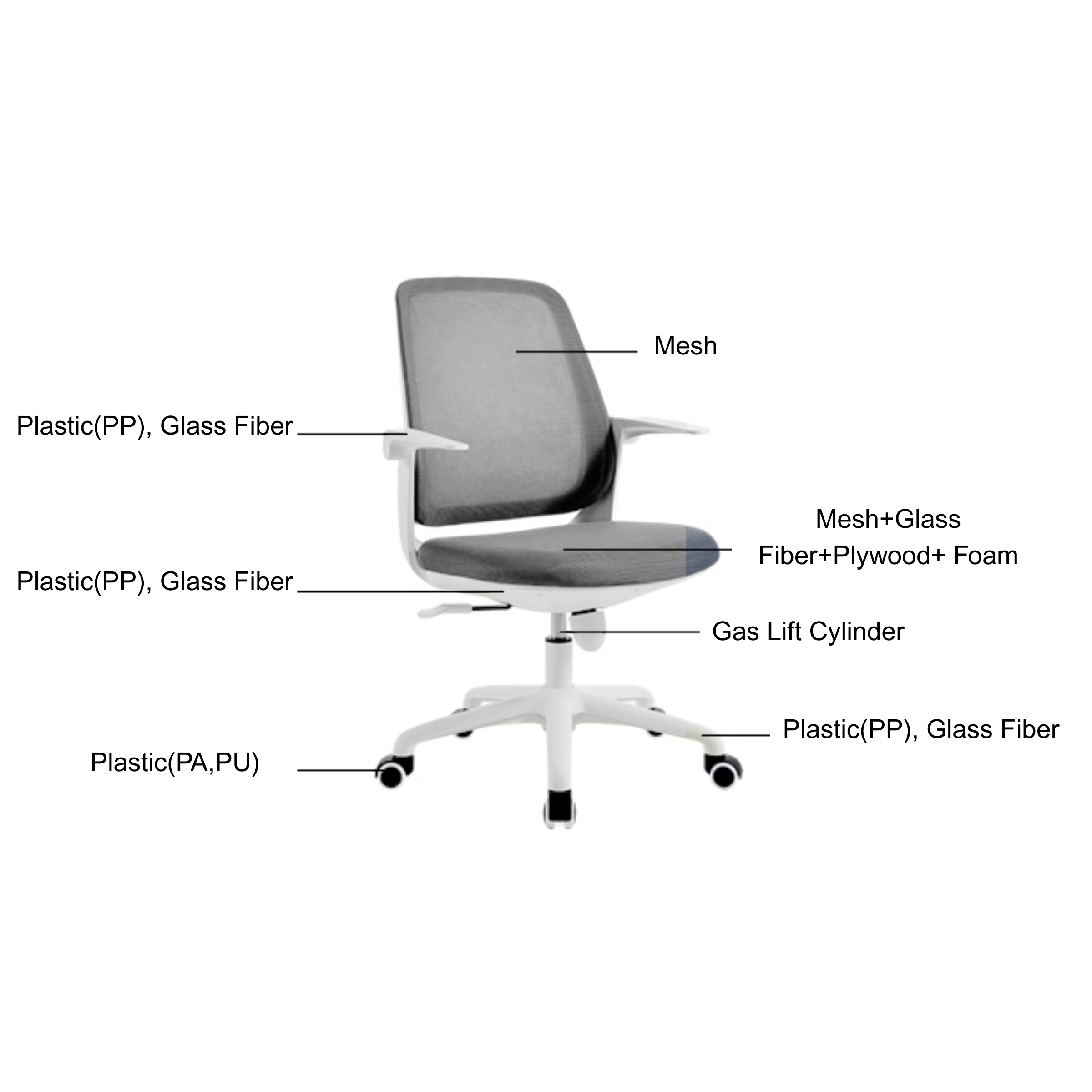 Linspire Agile Mesh Office Chair, Black