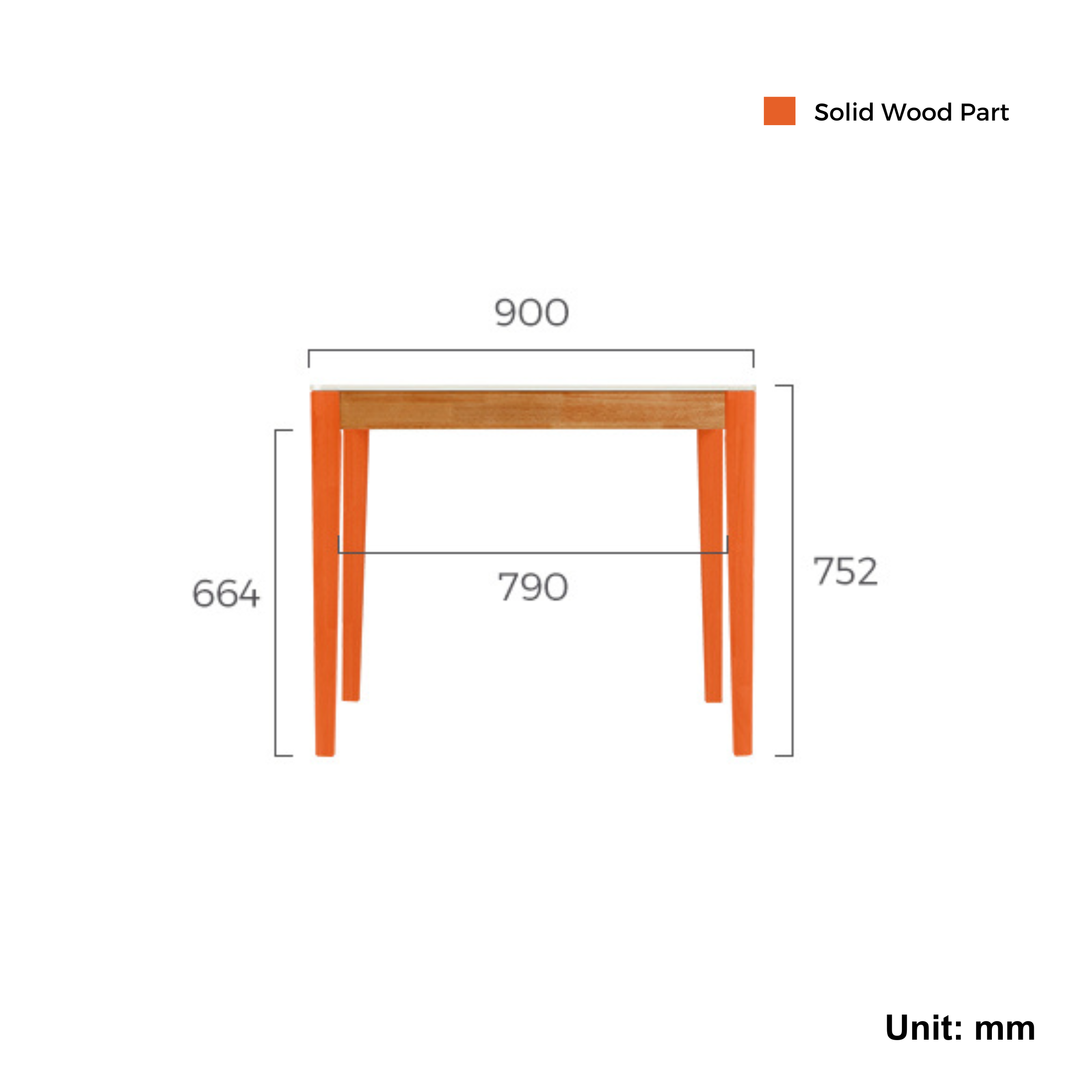 Linspire Elmer Square Dining Table with Sintered Stone Top