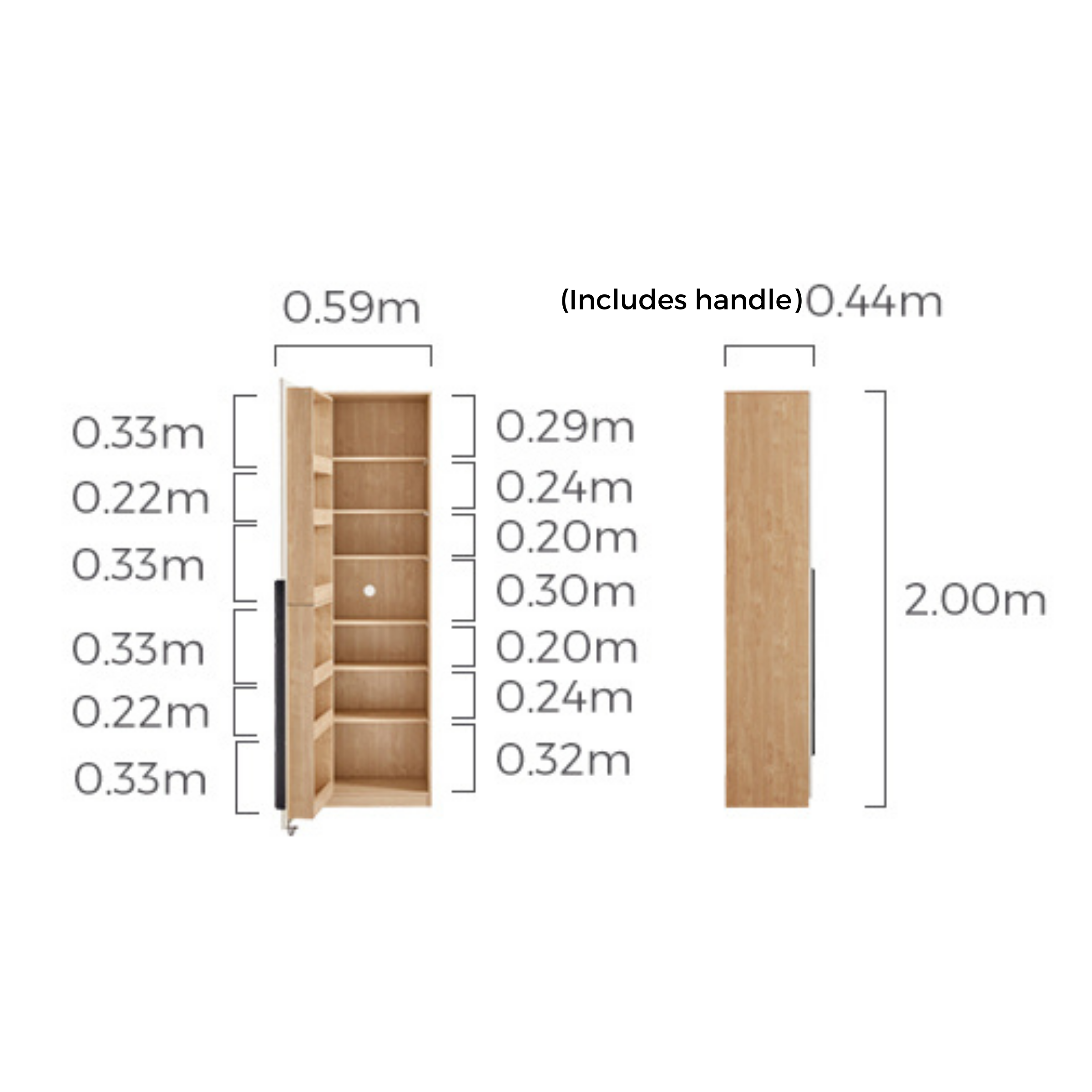Linspire Noble Kitchen Pantry, W60cm