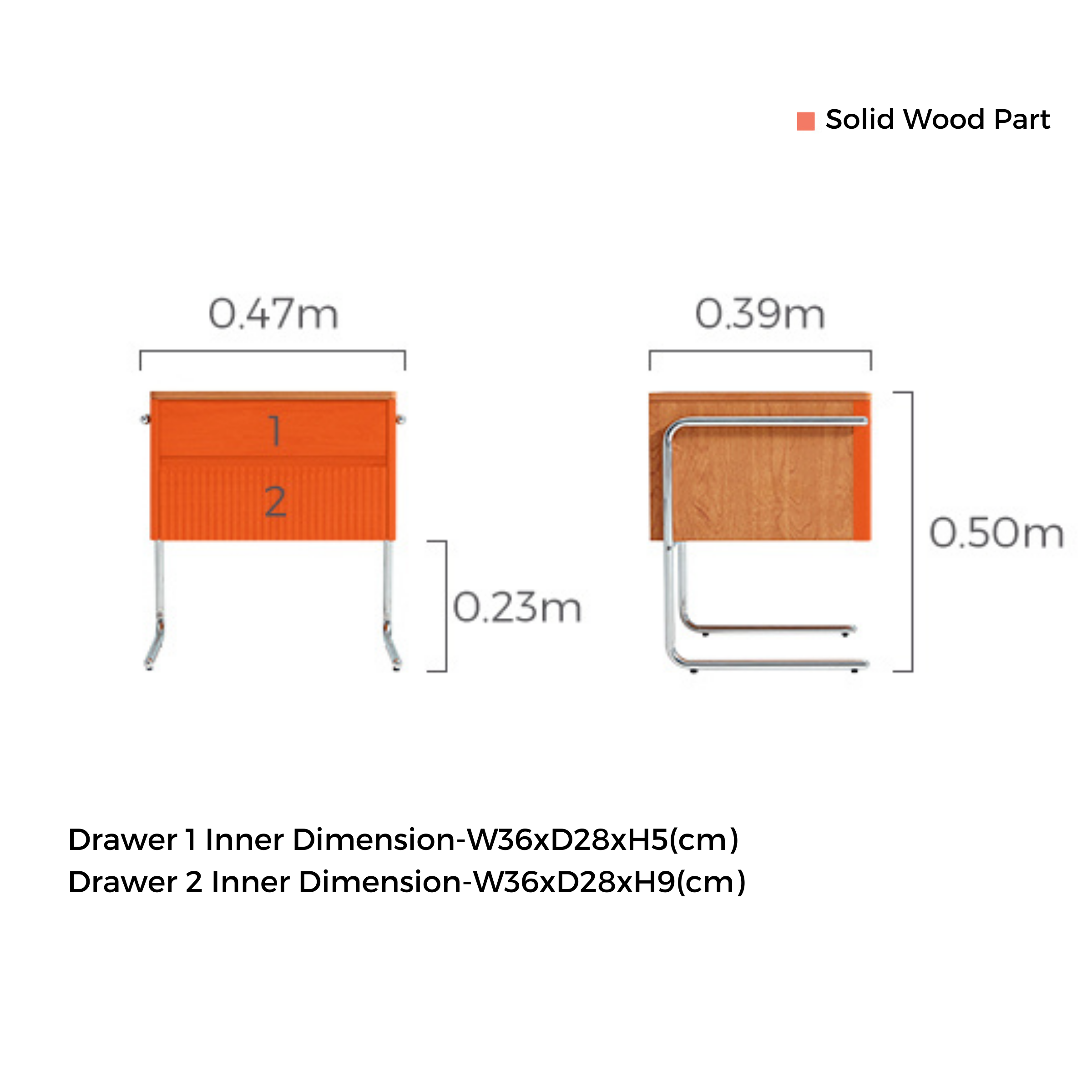 Linspire Zen Bedside Table