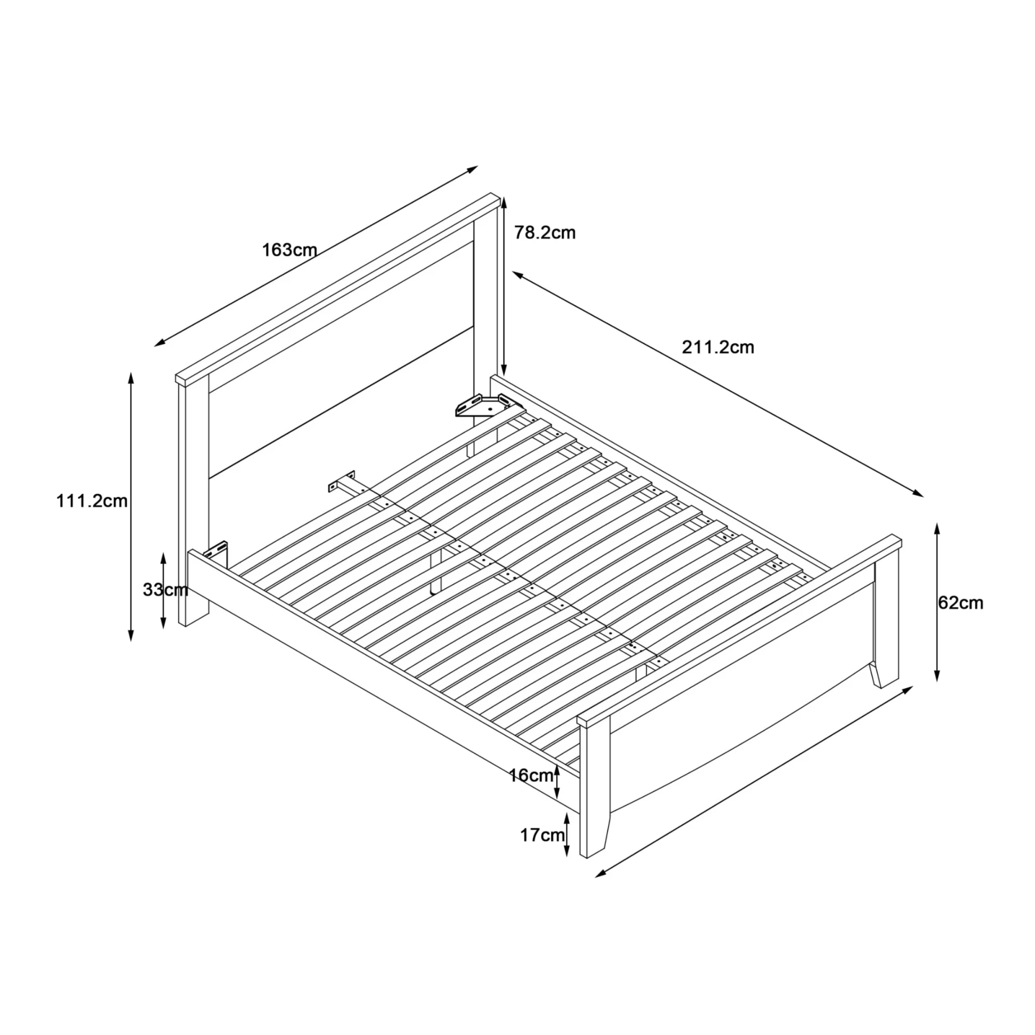 Loft Hampton 4PCS Bedroom Set A, NZ Queen