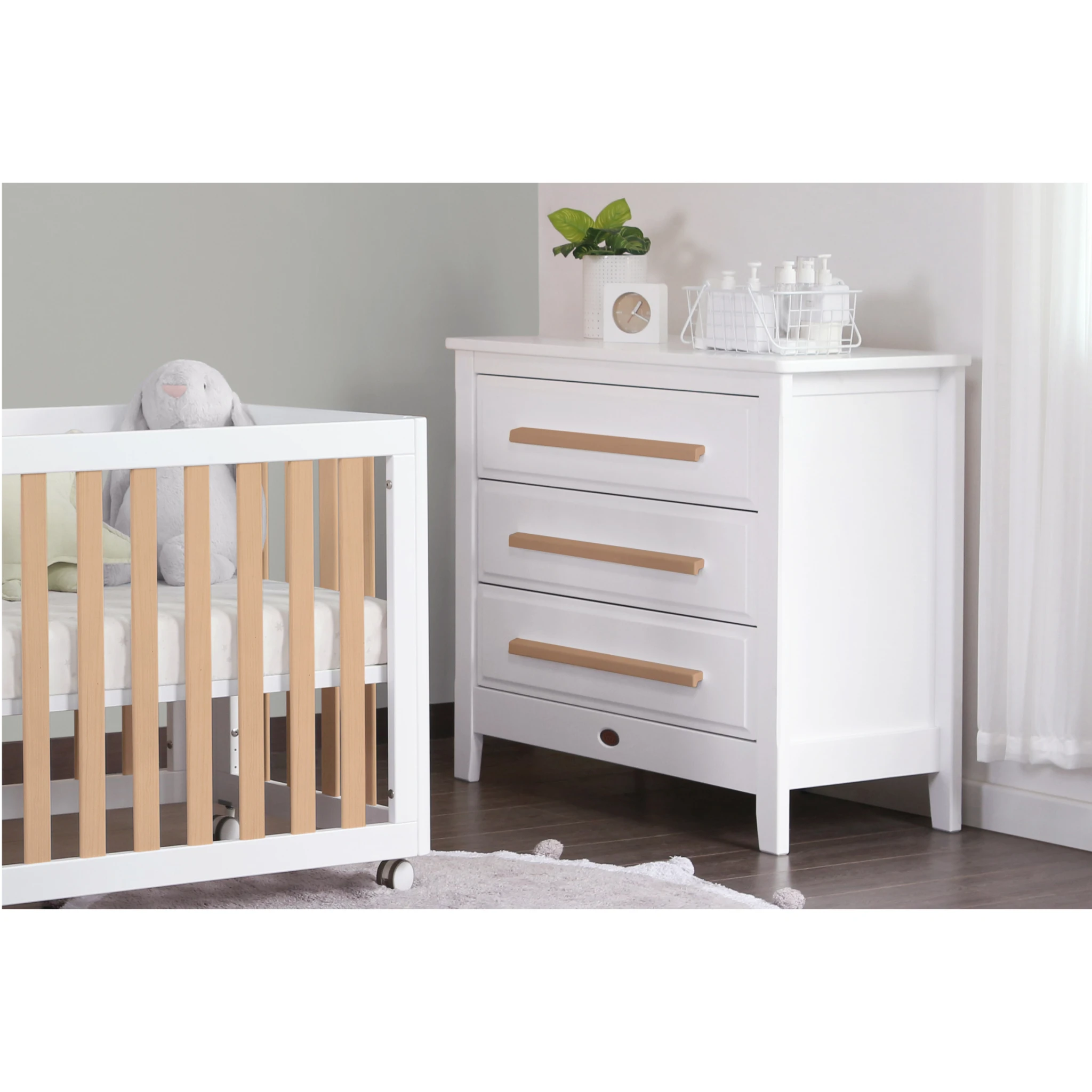 Boori Linear Kids 3 Drawer Chest Smart Assembly, Barley