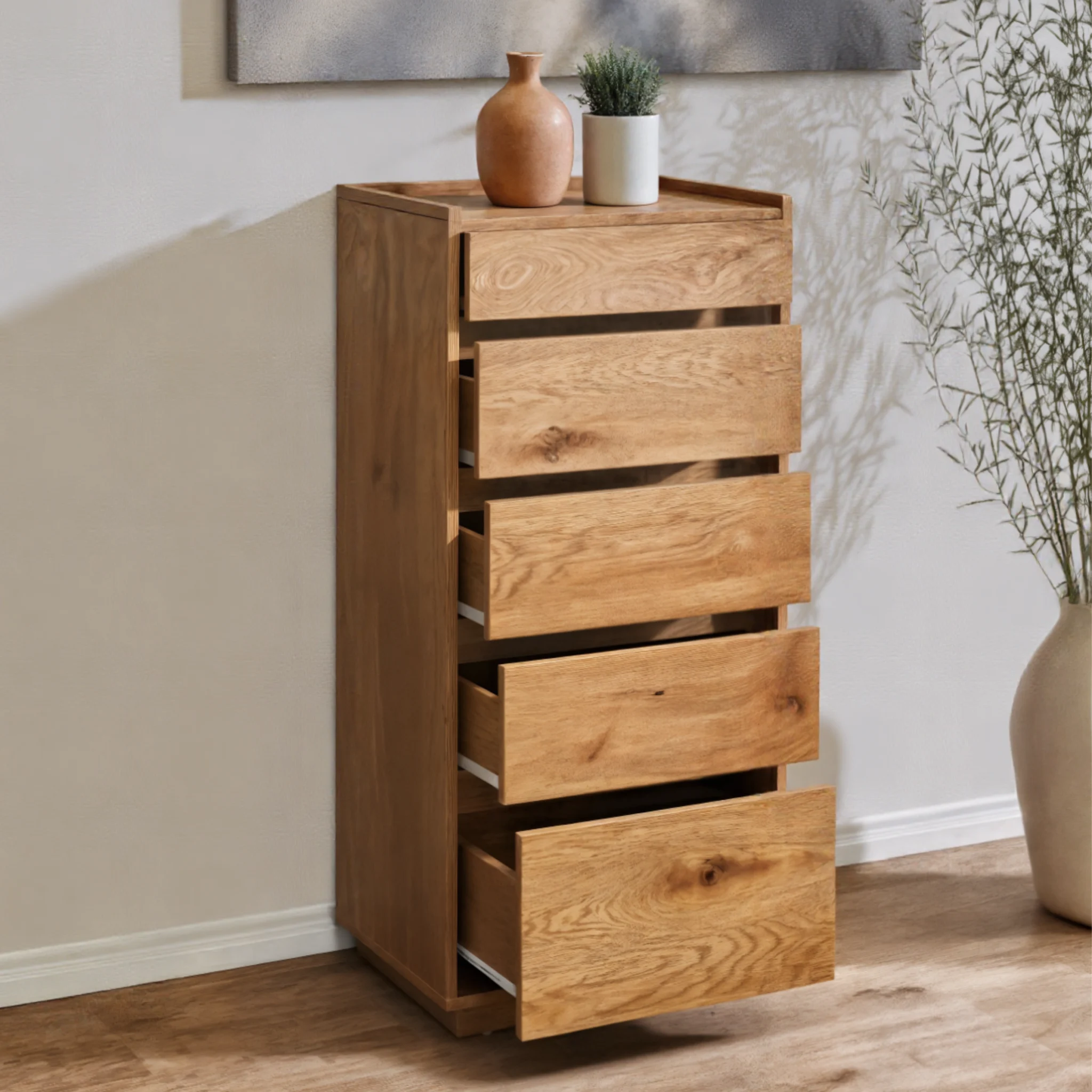 Loft Japandi Chest of 5 Drawers