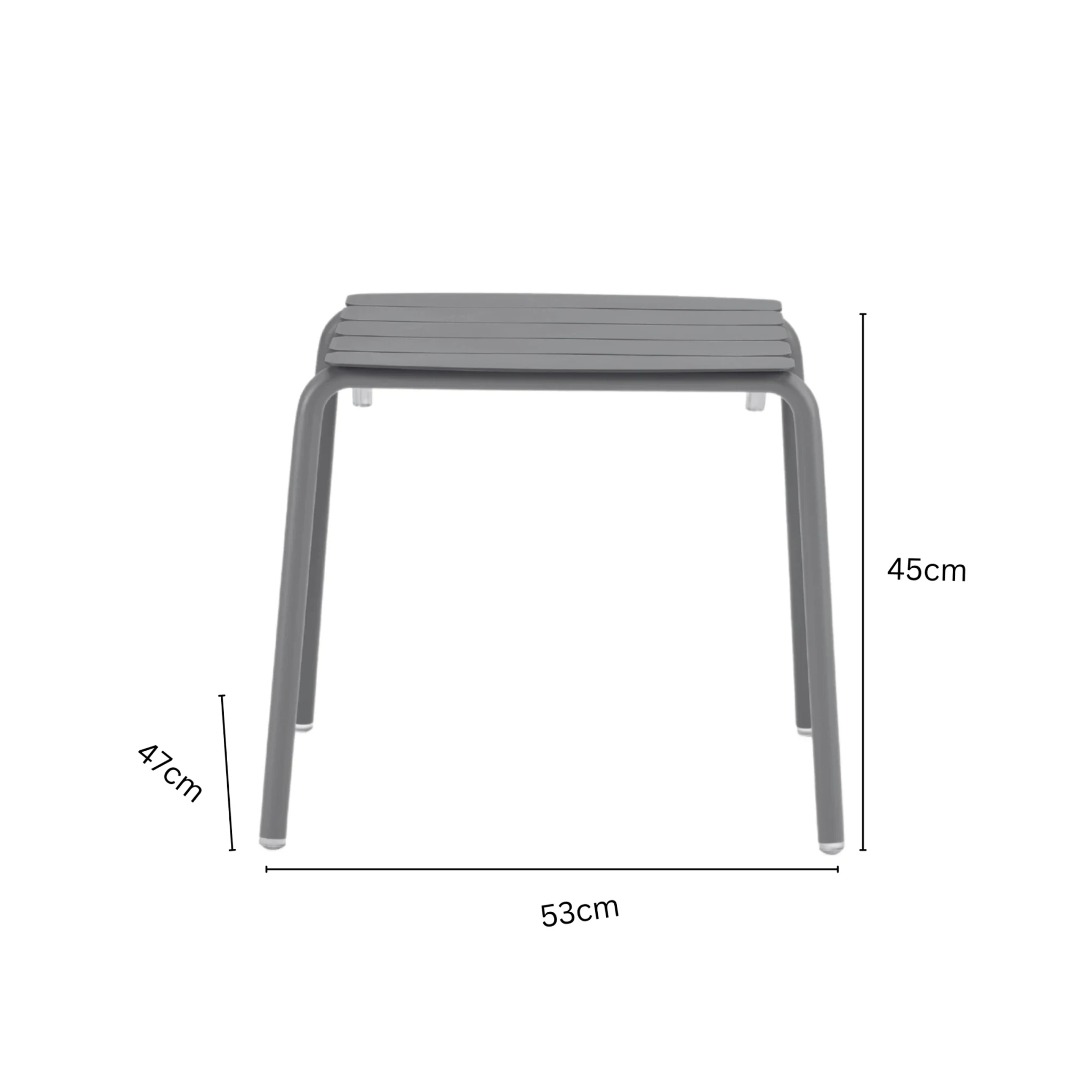 Wellmax Verano Balcony Aluminium Side Table and Chairs Set, Green