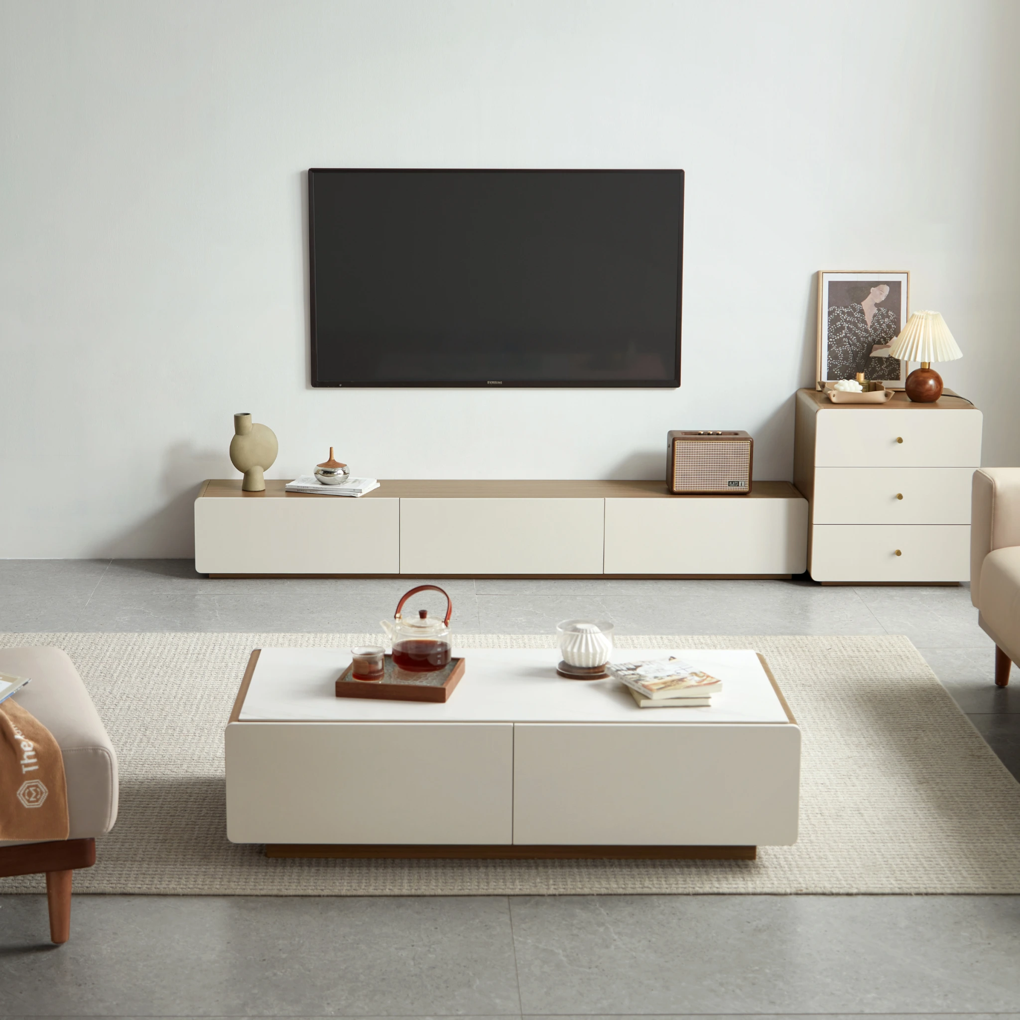 Linspire Pristine Entertainment Unit, W200cm