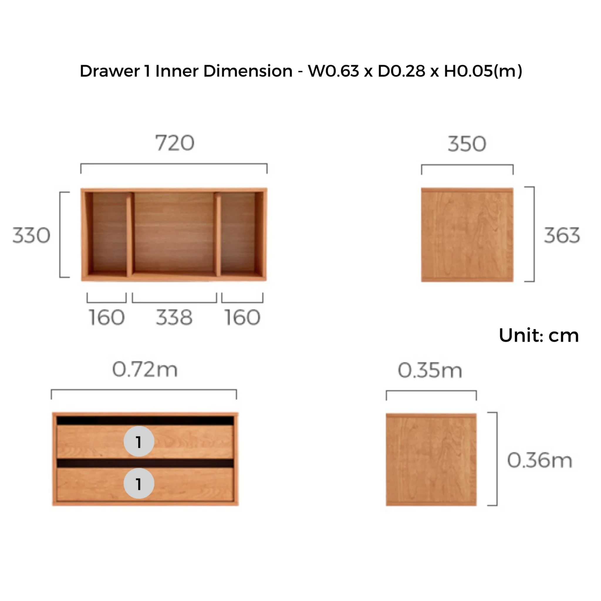 Linspire Verve Set of 2 Modular Storage Cabinet with Dual Drawers