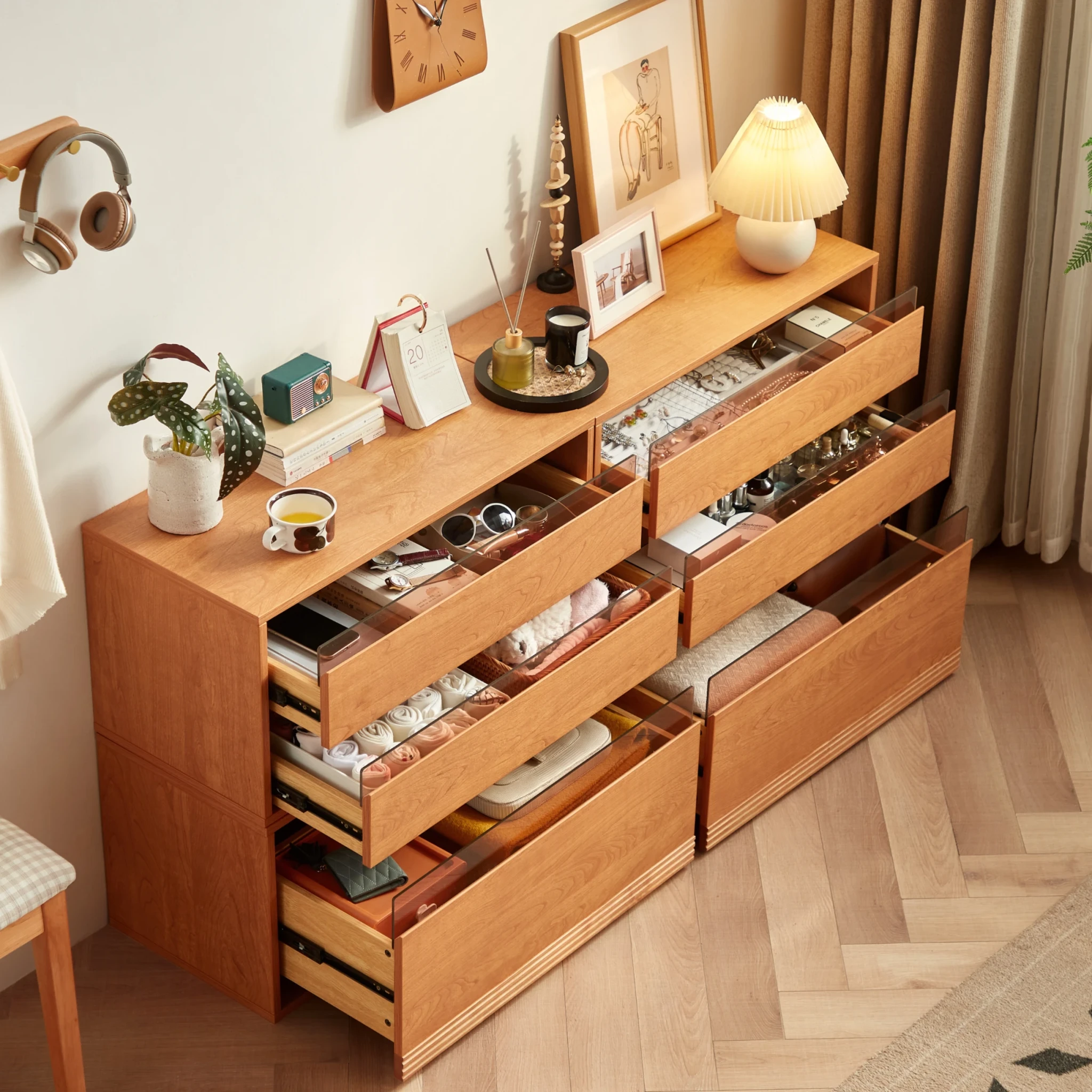 Linspire Verve Set of 4 Modular Chest of 6 Drawers