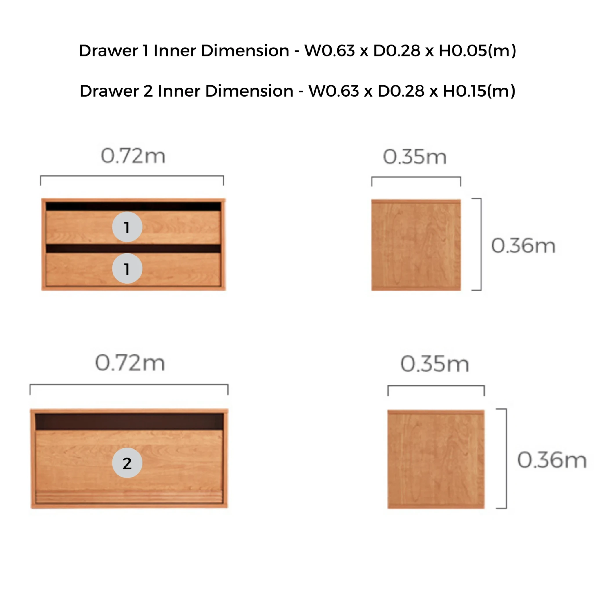 Linspire Verve Set of 4 Modular Chest of 6 Drawers