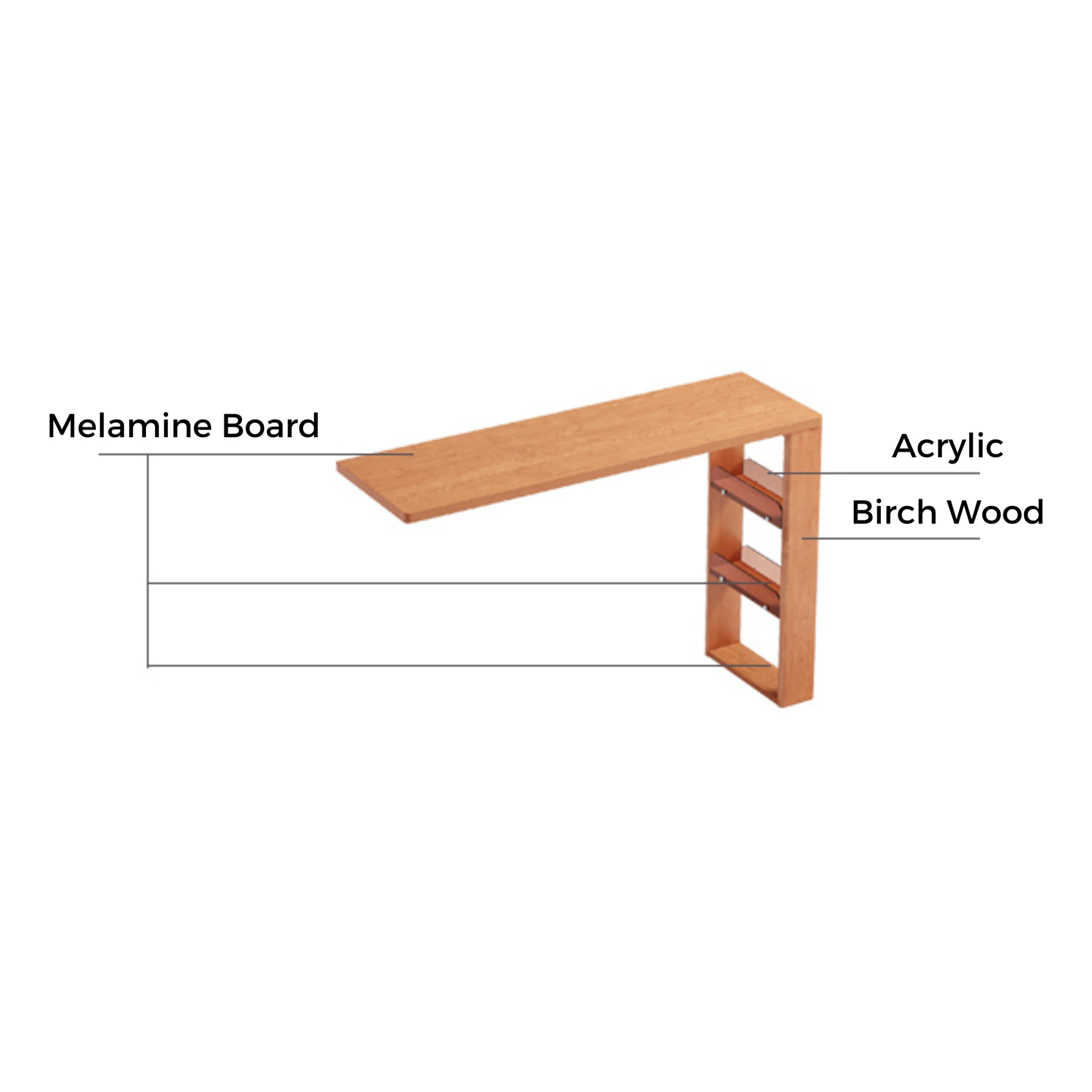 Linspire Verve Set of 5 Modular Dressing Table with 6 Drawers